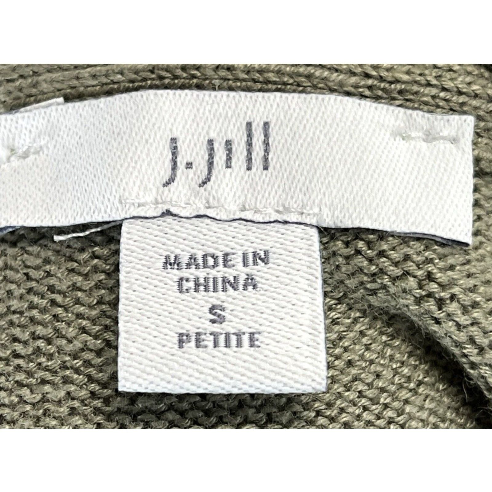 J. Jill J. Jill Button Up Linen Blend Dress Sz S Petite GUC Sage Coastal Knit Knit Linen Blend Midi Short Sleeve PS Sage Green J. Jill Size S / US 4 / IT 40 - 6 Thumbnail