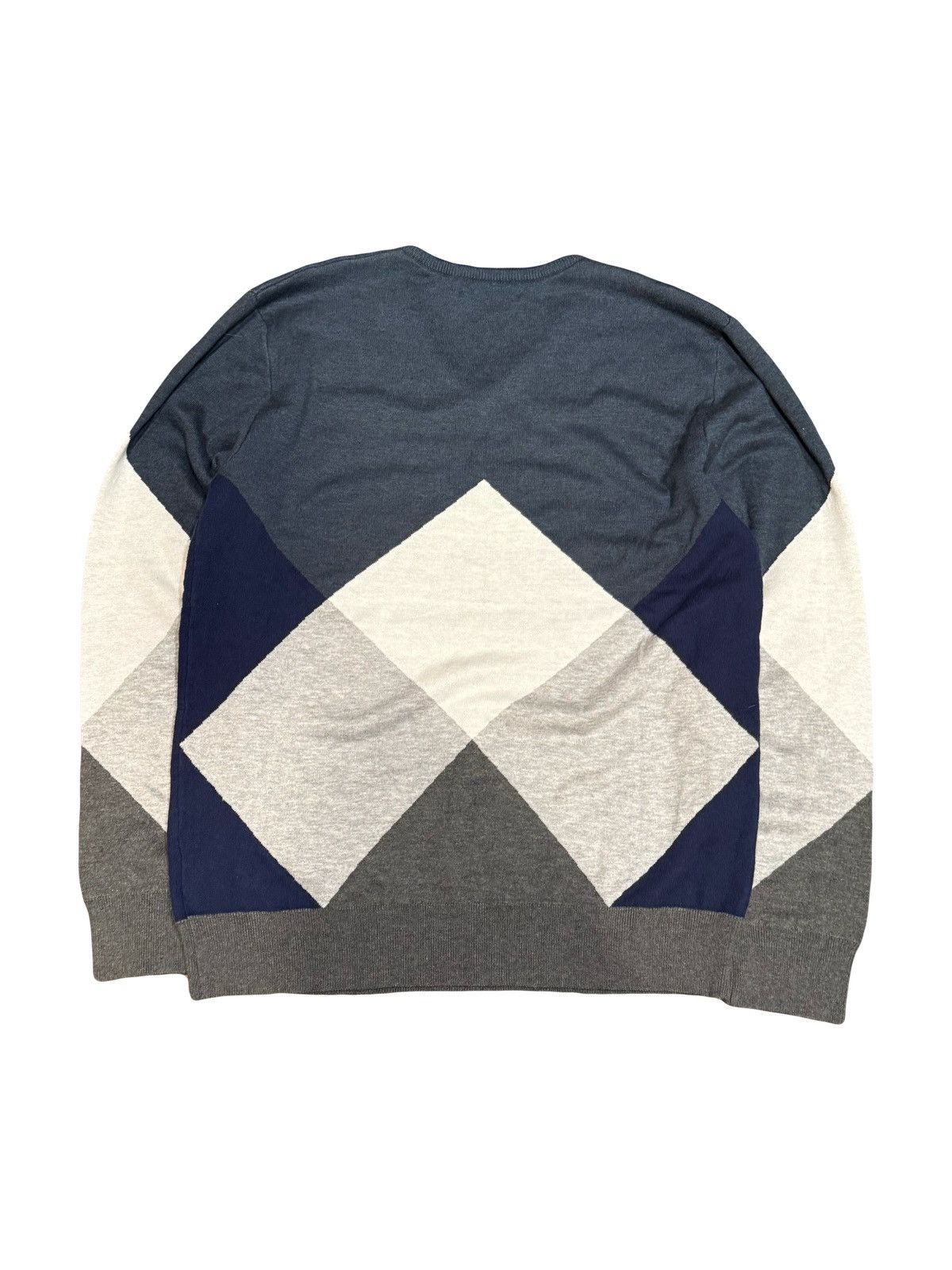PPFM PPFM Homme Japanese Argyle V Neck Sweater Size US XL / EU 56 / 4 - 2 Thumbnail