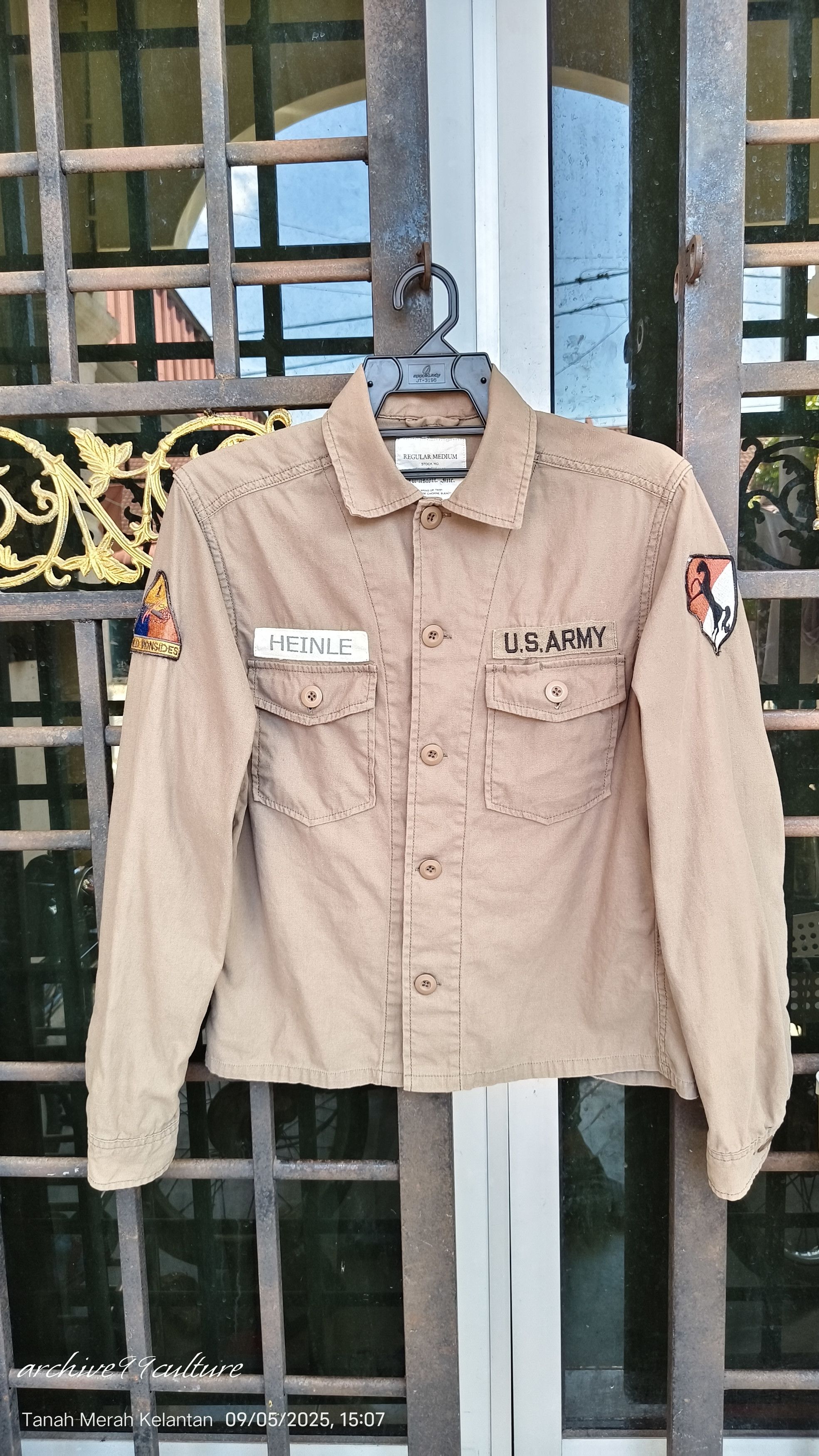 Other Houston inc US Army regular medium patches button shirt Size US S / EU 44-46 / 1 - 1 Thumbnail