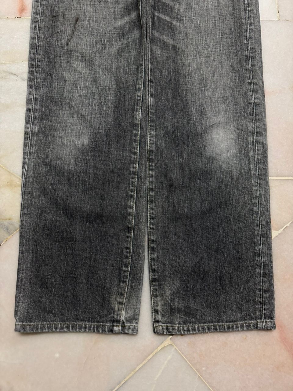 Uniqlo 💥Sick💥Vintage Uniqlo Easy Fit Straight Insane Stoned Faded Size US 30 / EU 46 - 8 Thumbnail