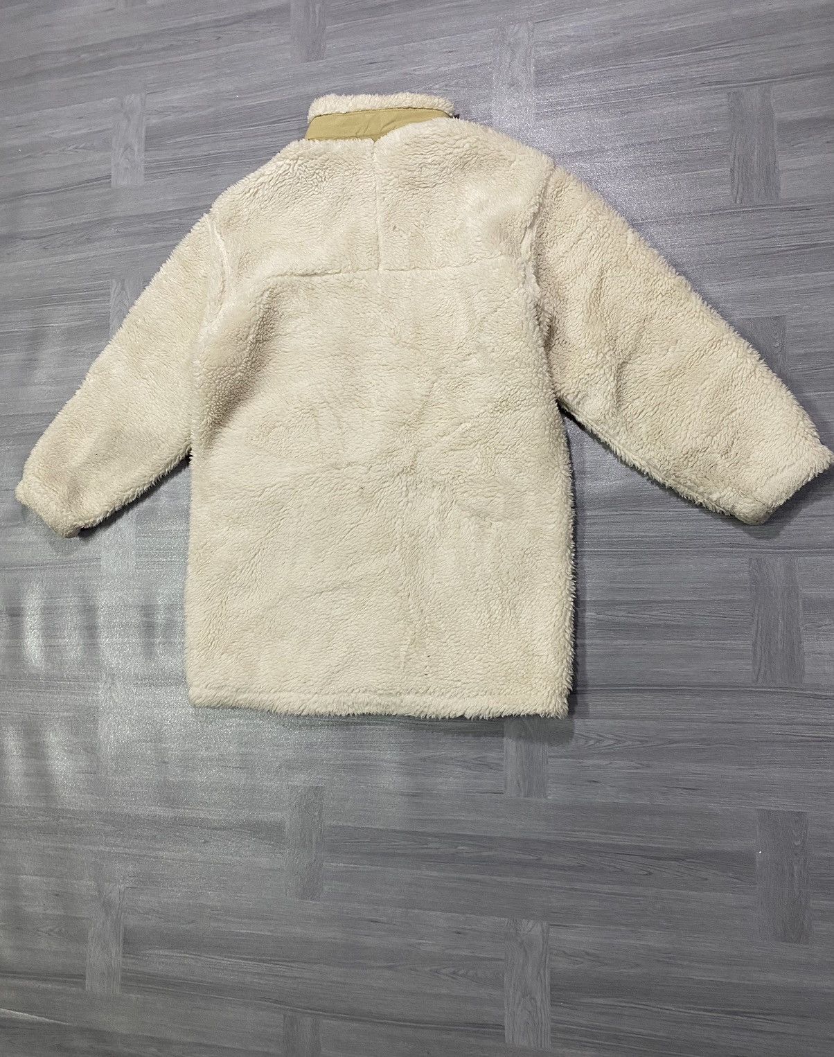 Japanese Brand Polham Retro X Deep Pile Fleece Jacket Oatmeal Size US M / EU 48-50 / 2 - 16 Thumbnail