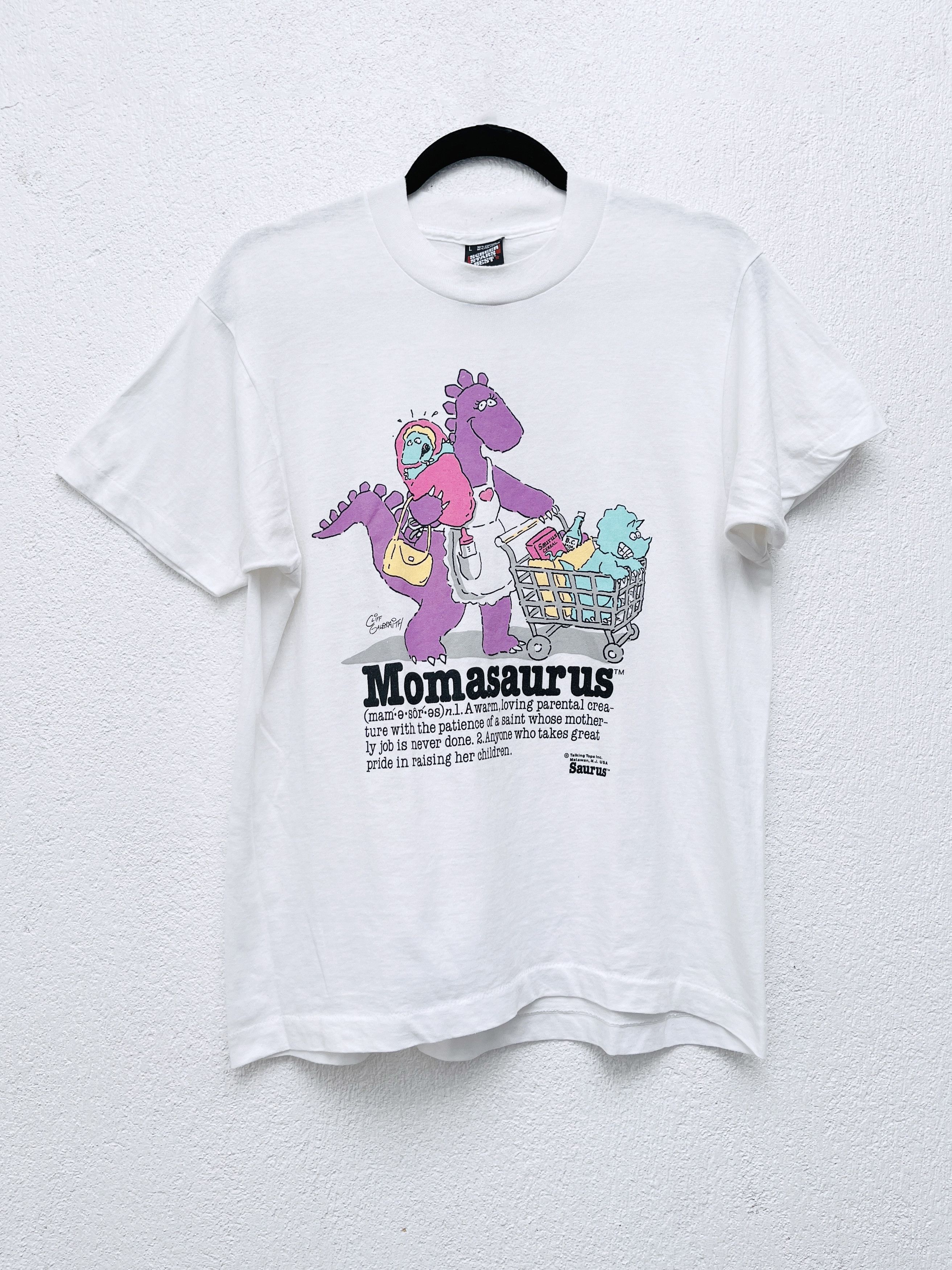 Fruit Of The Loom × Very Rare × Vintage 80s Vintage Momasaurus Tee ...