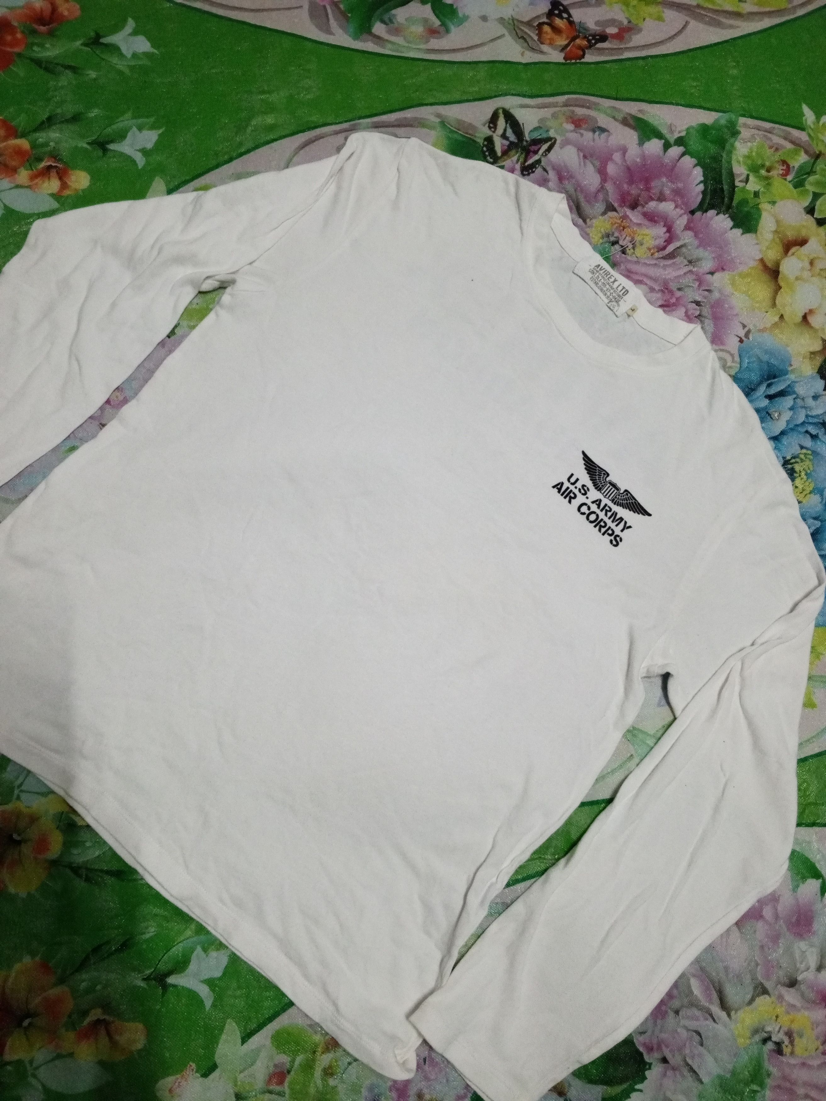 Avirex AVIREX U.S ARMY WHITE TEE LONG SLEEVE Size US L / EU 52-54 / 3 - 1 Thumbnail