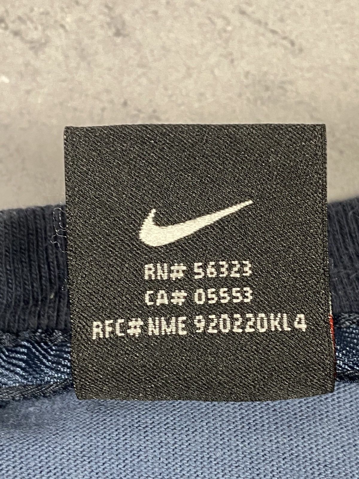 Nike × Vintage Vintage 00s Nike Swoosh Drill Tee Size US S / EU 44-46 / 1 - 11 Thumbnail