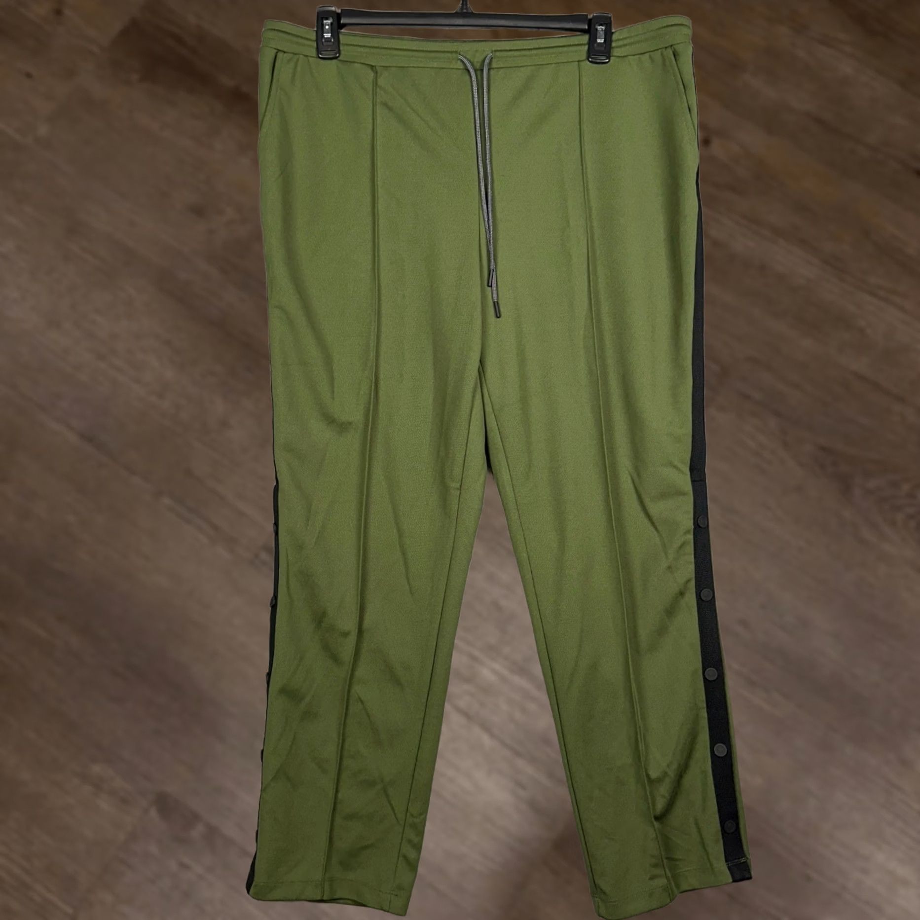 Hunter Hunter For Target Sweatpants Womens 1X Green Snap Side Track Pants Pull On EUC Size 27" / US 4 / IT 40 - 1 Thumbnail