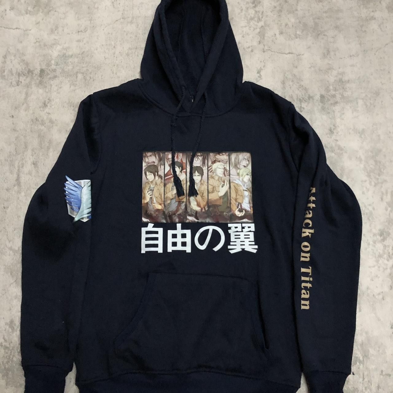 Other Attack on Titan black hoodie #AOT #Anime Size US S / EU 44-46 / 1 - 1 Thumbnail