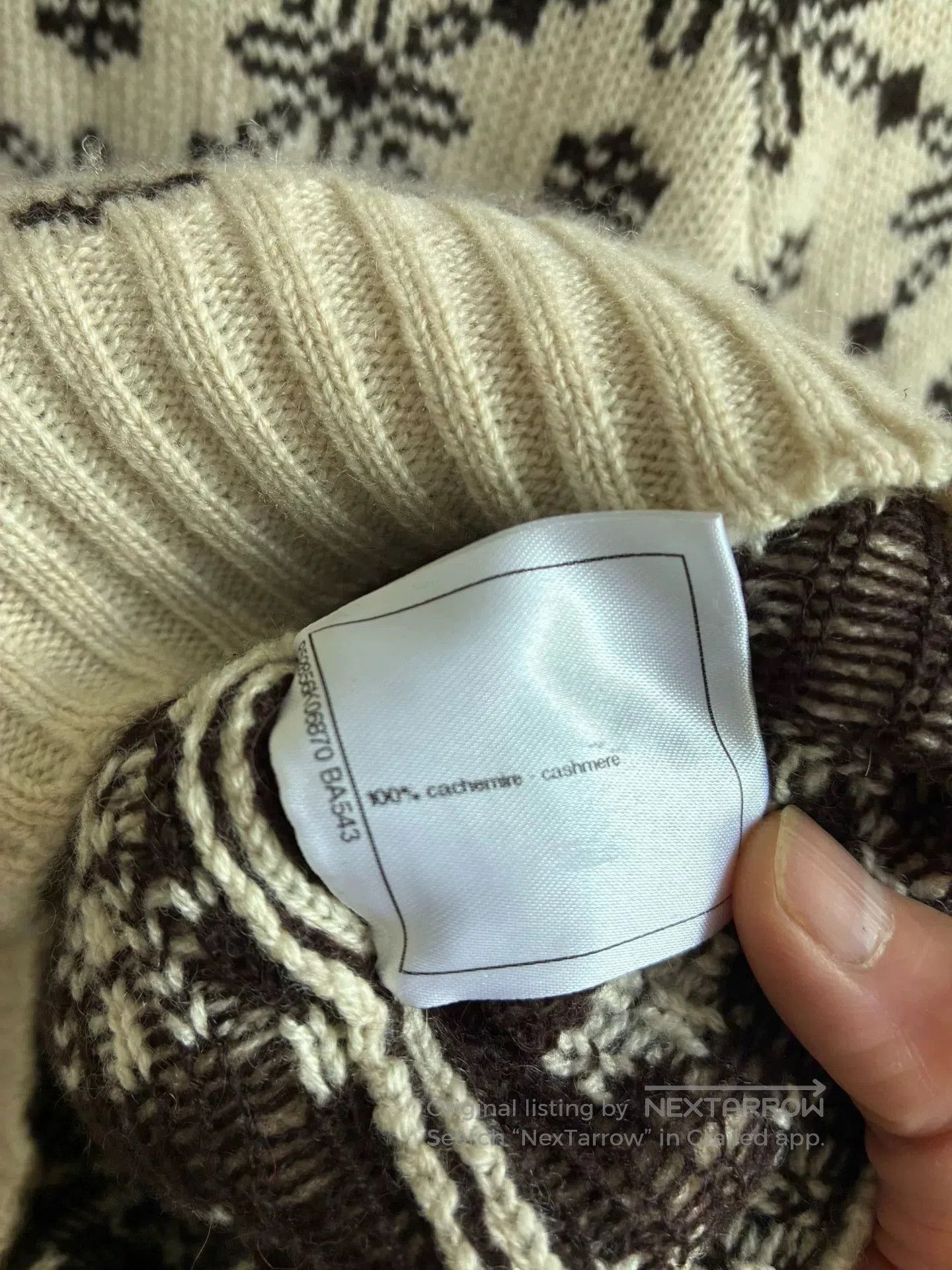 Chanel Chanel Snowflake Cashmere Sweater. Size XXS / US 00 / IT 34 - 7 Thumbnail