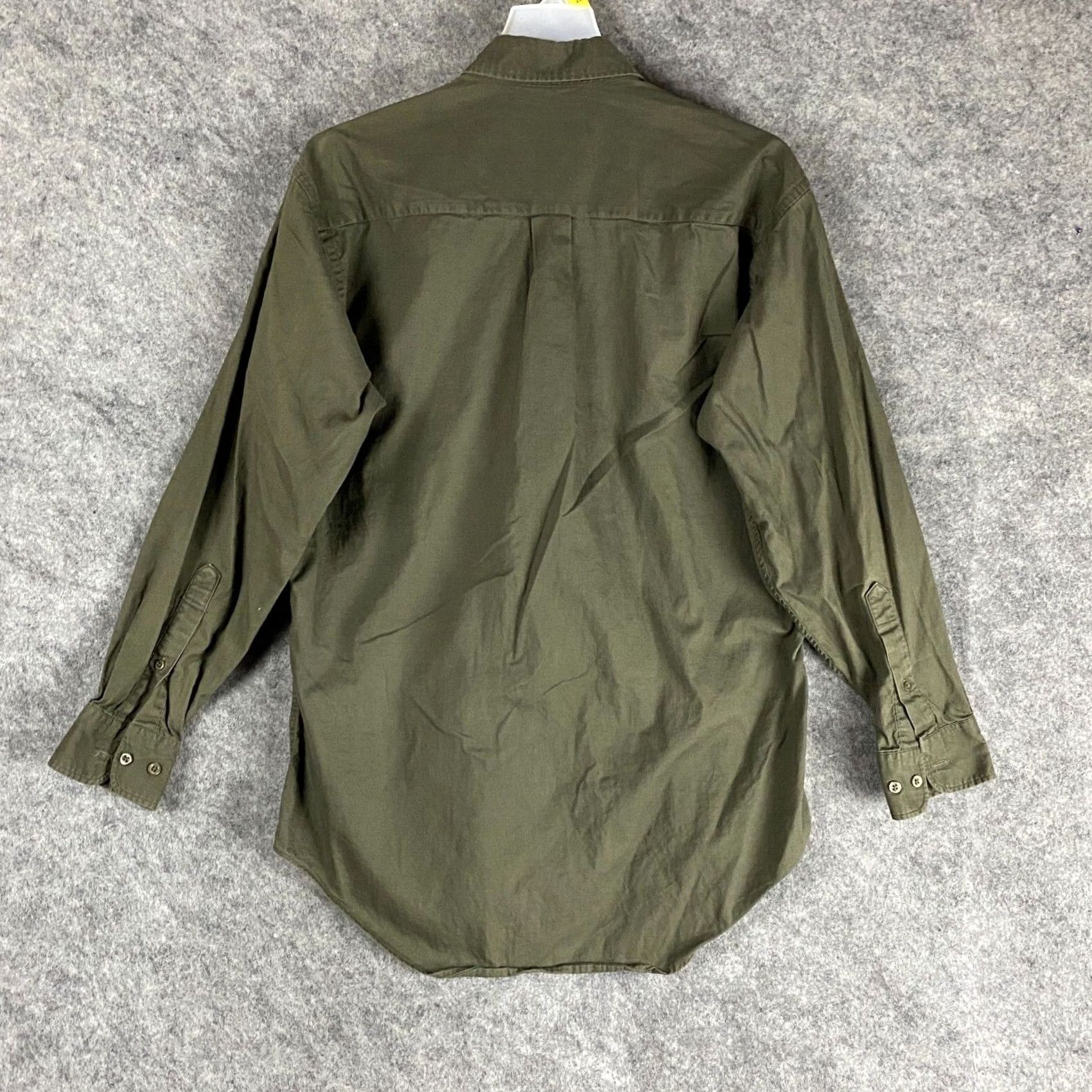 Weatherproof Weatherproof Button-Up Shirt M Long Sleeve Green 100% Cotton Mens Regular Fit Shirt Size US M / EU 48-50 / 2 - 6 Thumbnail
