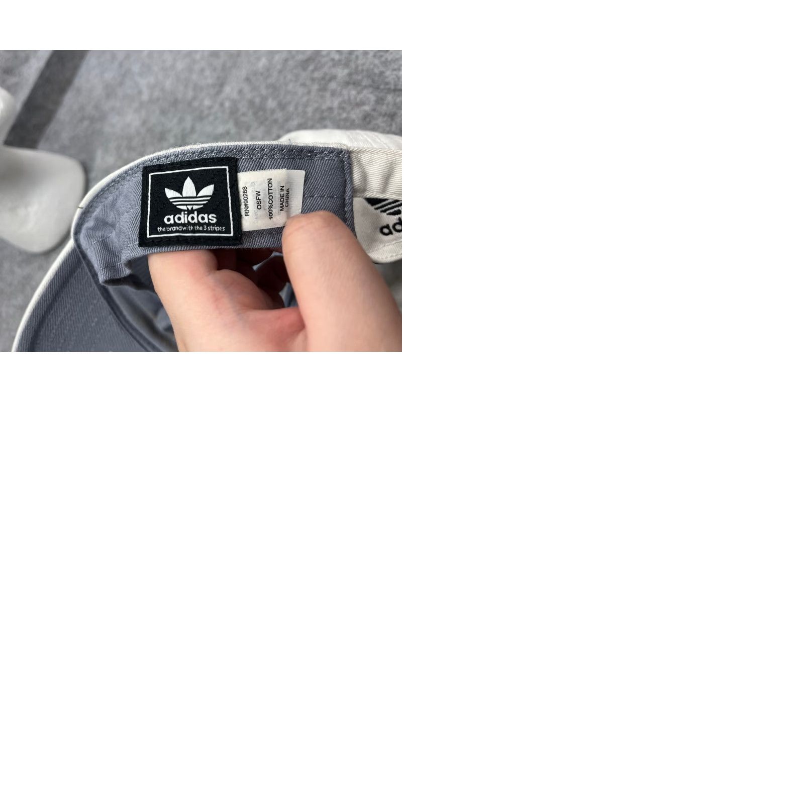 Adidas Adidas Hat Cap Strap Back Women One Size White Embroidered 100% Cotton Twill Golf Hat Casual Sports Size ONE SIZE - 9 Thumbnail