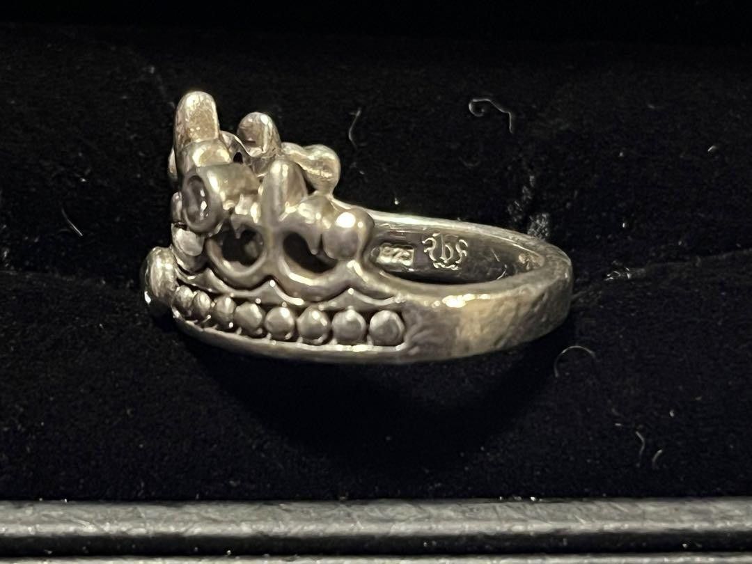 Other Vintage Bizarre (Pre-Justin Davis) Sterling Crown Ring Size ONE SIZE - 4 Thumbnail