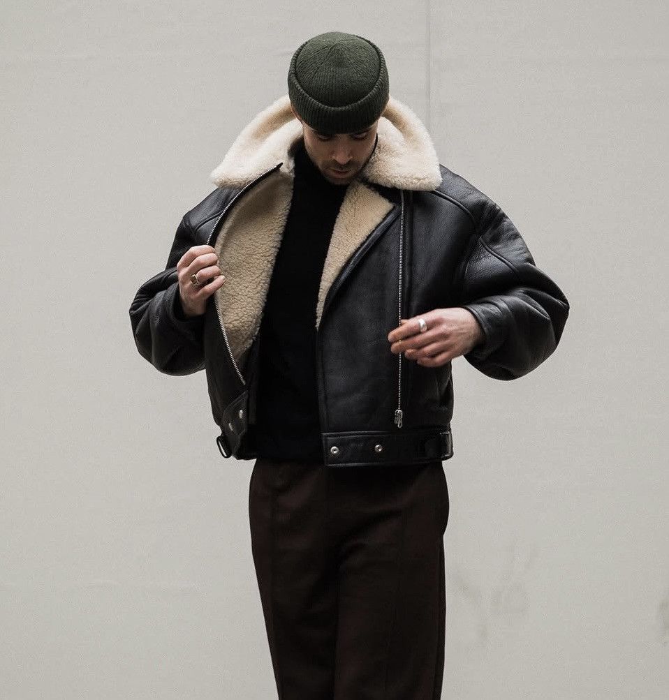 Acne Studios Acne Studios Shearling Leather Jacket Size US M / EU 48-50 / 2 - 1 Thumbnail
