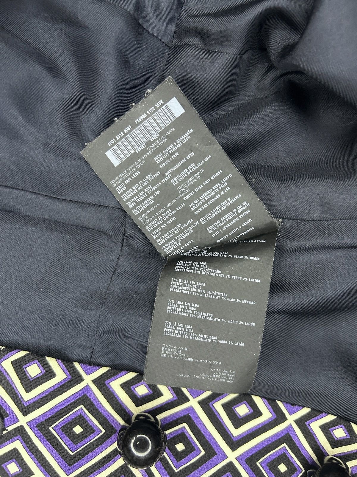 Prada F/W 12 Geometric Jacket Size M / US 6-8 / IT 42-44 - 14 Thumbnail