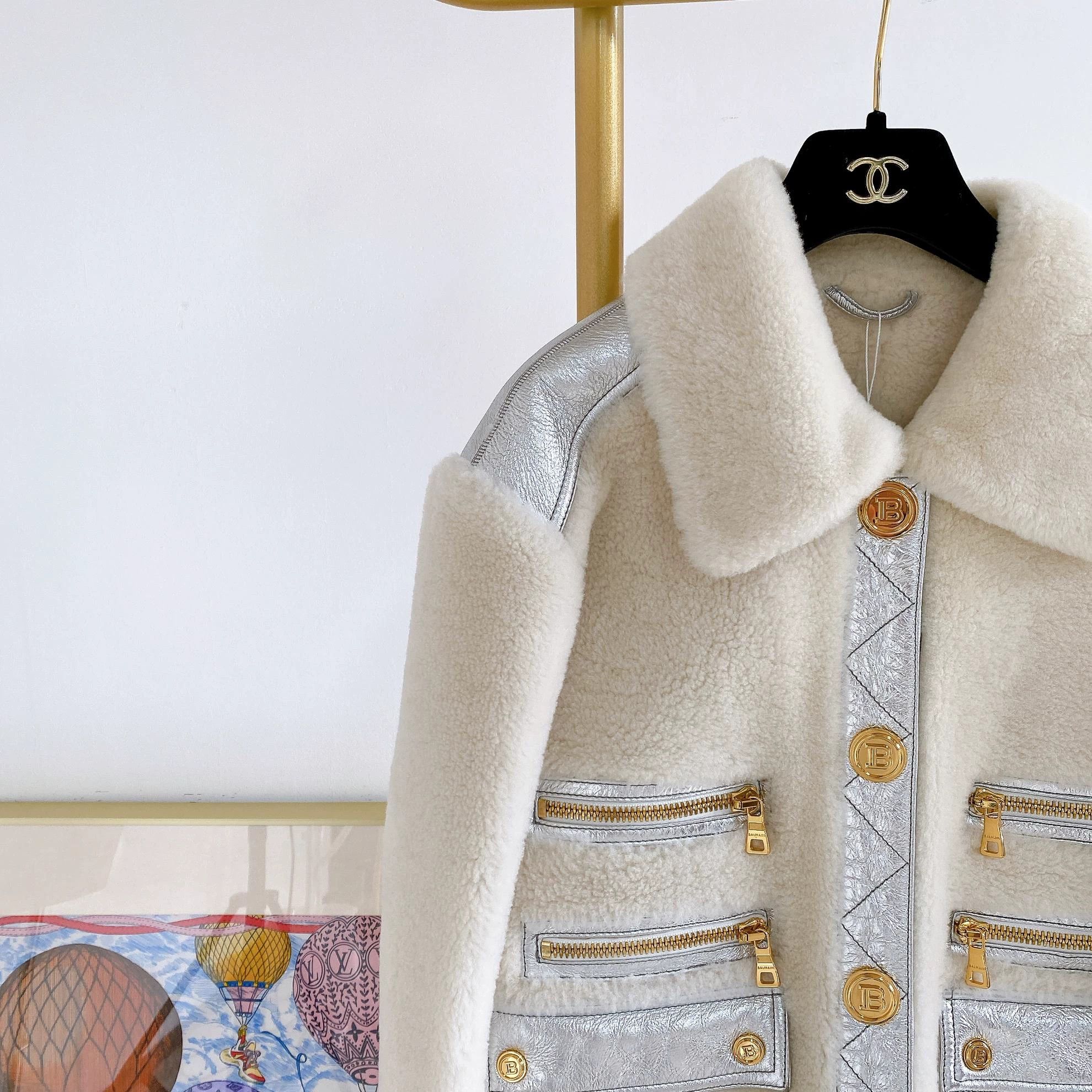 Balmain Balmain White Teddy Coat FR40 Size S / US 4 / IT 40 - 3 Thumbnail