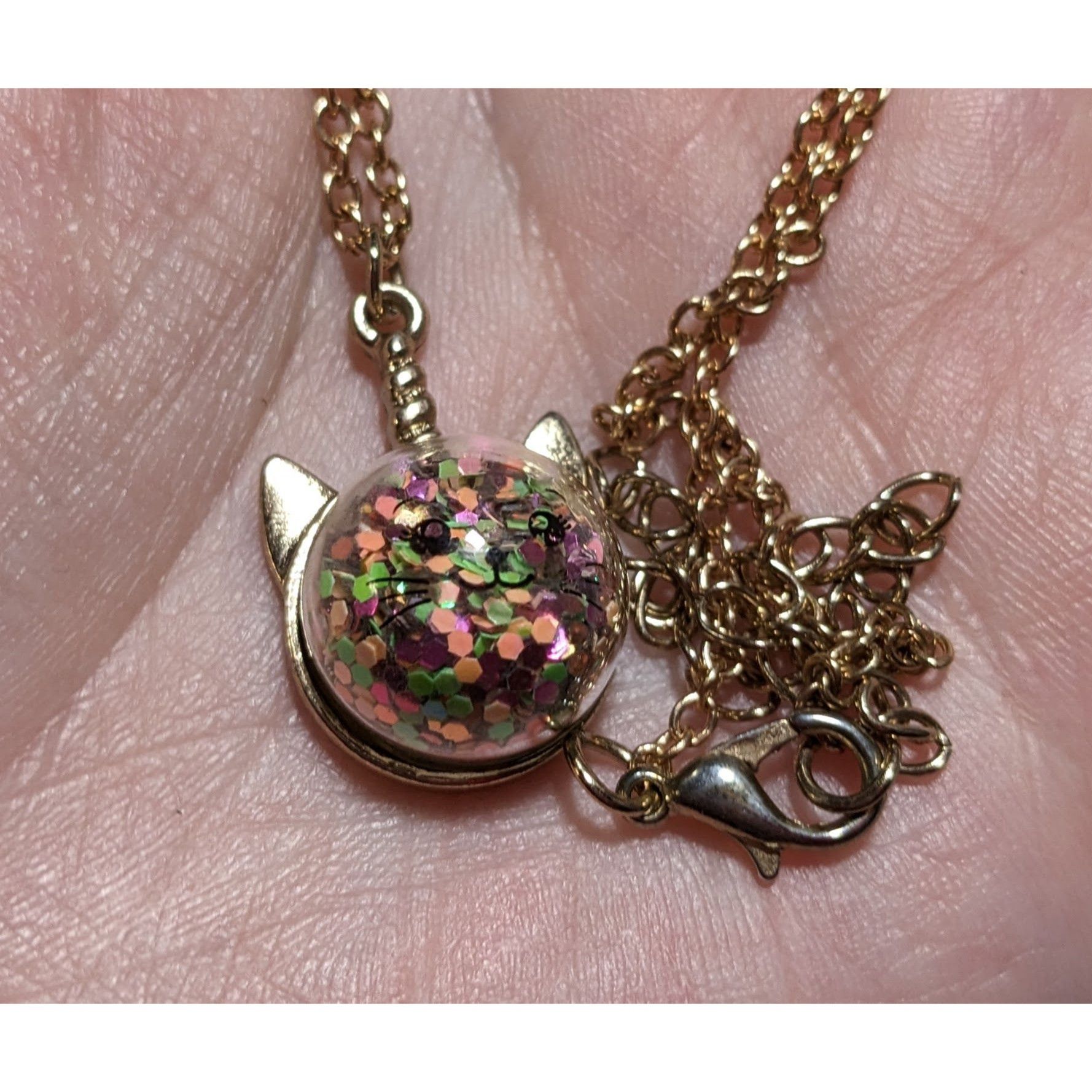 Other Rainbow Glitter Caticorn Necklace Size ONE SIZE - 13 Thumbnail