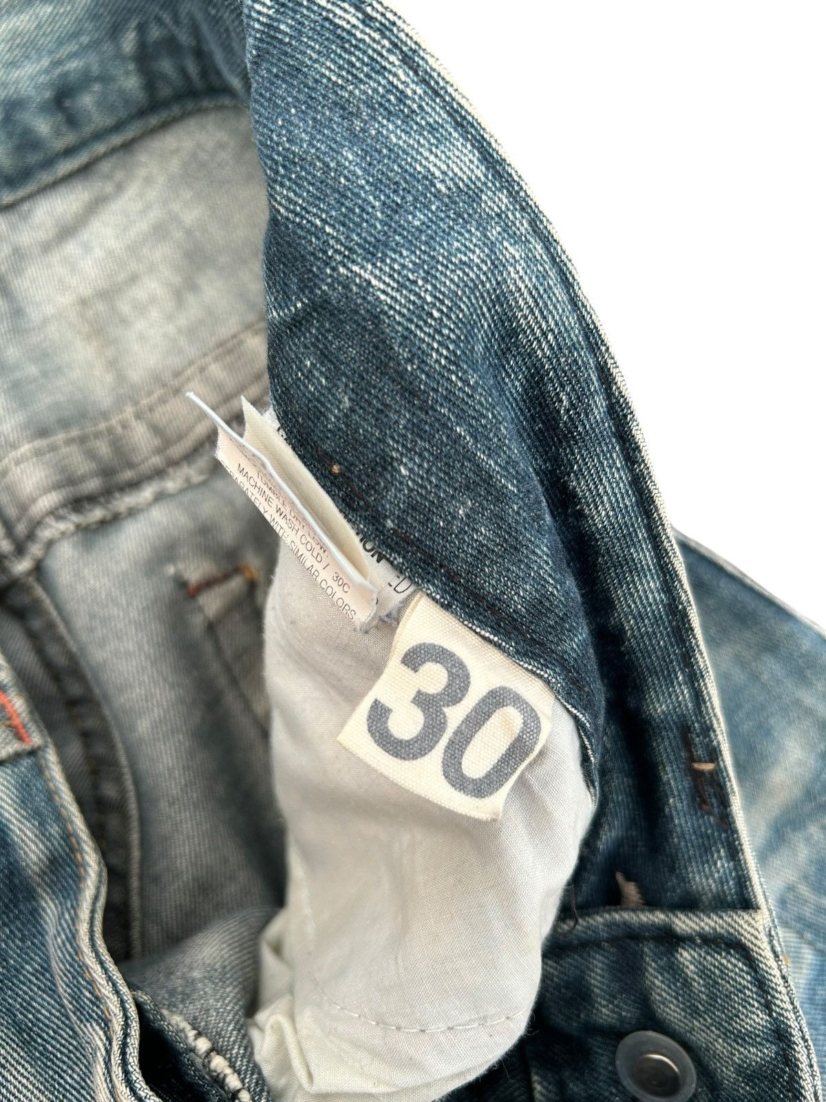 Kapital YOSHITOMO NARA LOLITA Exotic Vintage Distressed Denim Jeans Size US 34 / EU 50 - 9 Thumbnail