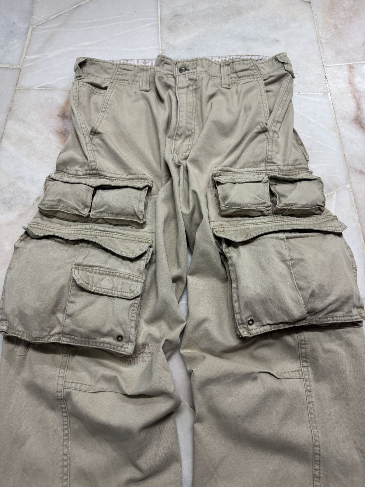 PPFM INSANE 3D POCKET VINTAGE USRN 95705 PLUGG CARGO DISTRESS Size US 34 / EU 50 - 6 Thumbnail