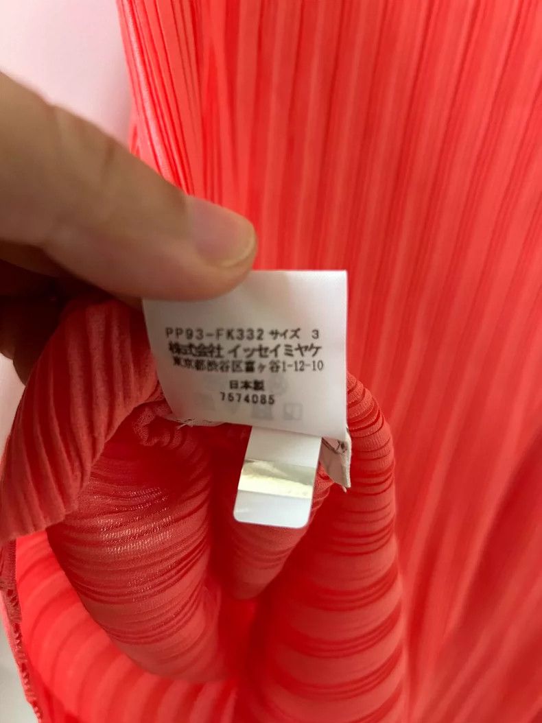 Issey Miyake Issey Miyake size:3 Red pleated long-sleeved shirt Size M / US 6-8 / IT 42-44 - 3 Thumbnail