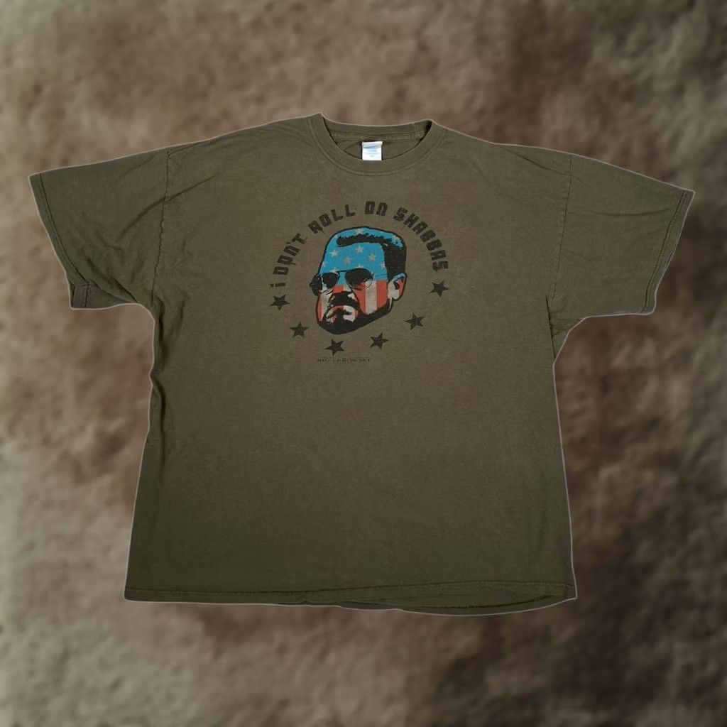 Vintage The Big Lebowski T-Shirt Mens 2XL Green Walter "I Don't Roll On Shabbos" Vintage Size US XXL / EU 58 / 5 - 1 Thumbnail