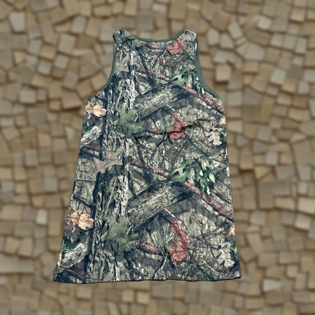 Vintage Mossy Oak Tank Top Men's XL Camouflage Outdoor Green Brown Shirt (Mossy Oak) Size US XL / EU 56 / 4 - 1 Thumbnail