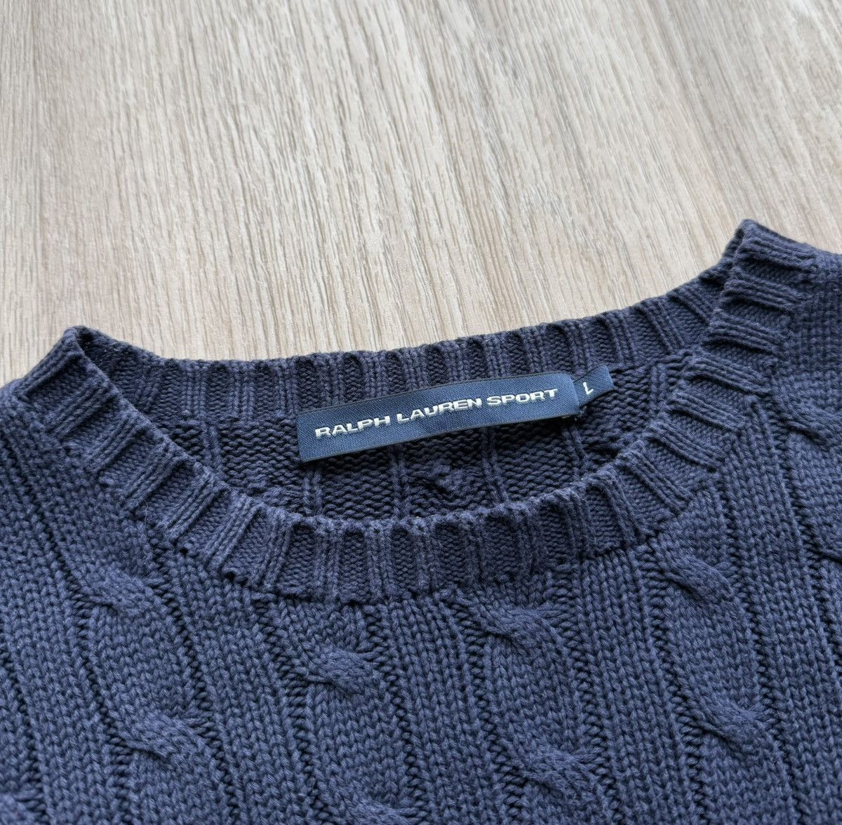 Ralph Lauren Vintage Polo Ralph Lauren Knit Cable Cotton Sweater Size L / US 10 / IT 46 - 5 Thumbnail