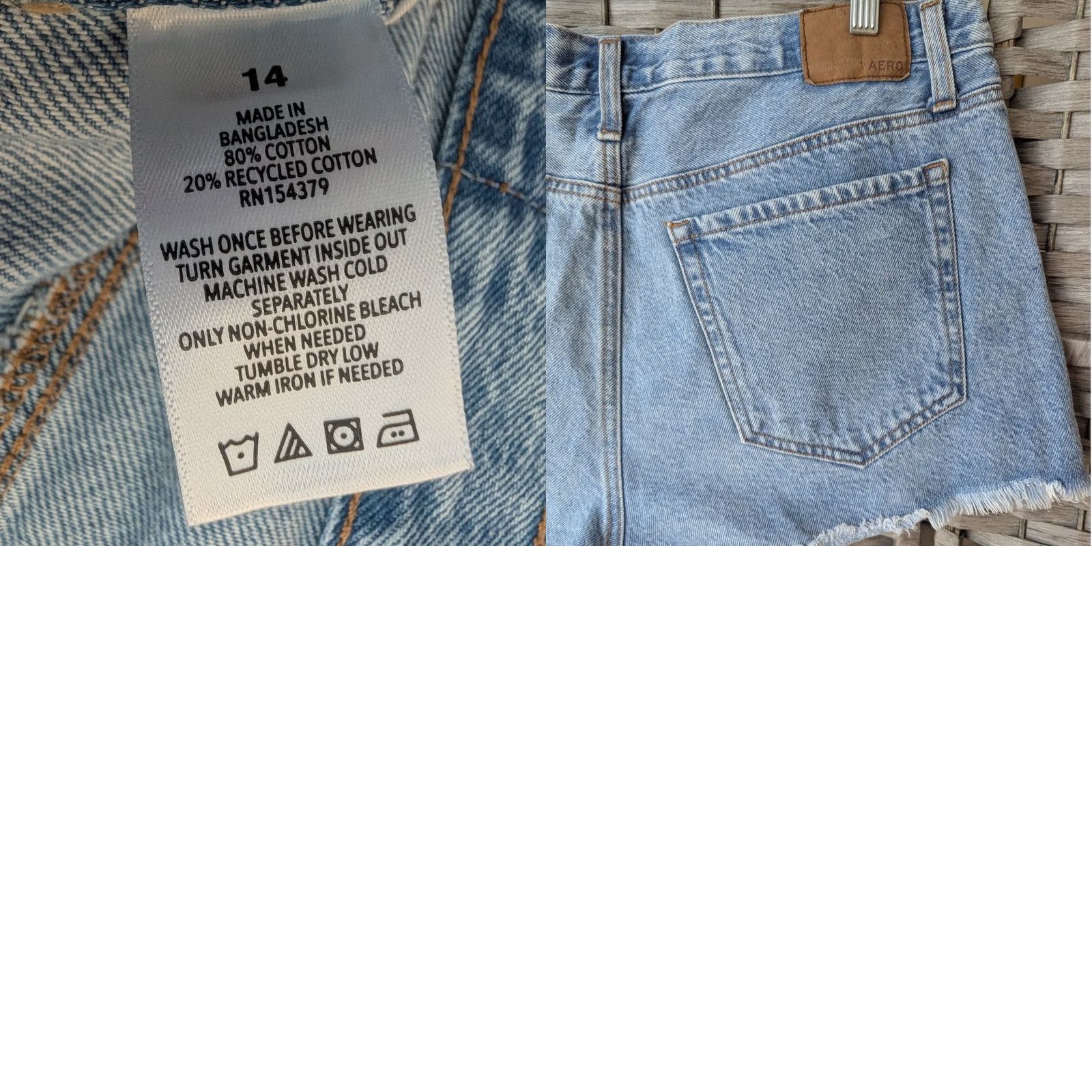 Aeropostale Aeropostale Shorts Vintage High Rise Shorty Daisy Watermelon Embroidered Raw Hem Sz 14W Blue 14W Womens Shorts Size 24" / US 00 / IT 34 - 8 Thumbnail