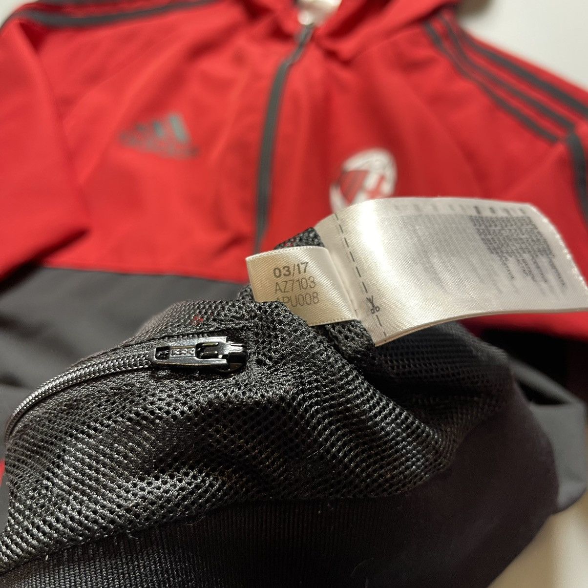 Adidas × Vintage AC MILAN ADIDAS 2017/2018 FOOTBALL SOCCER ANTHEM TRACK TOP Size US M / EU 48-50 / 2 - 9 Thumbnail