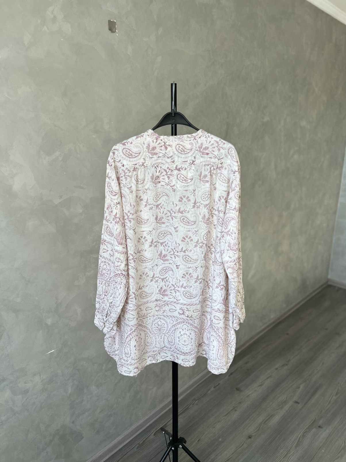 Magnolia Pearl Magnolia Pearl Idgy Blockprint Paisley Shirt/Blouse Size ONE SIZE - 8 Thumbnail
