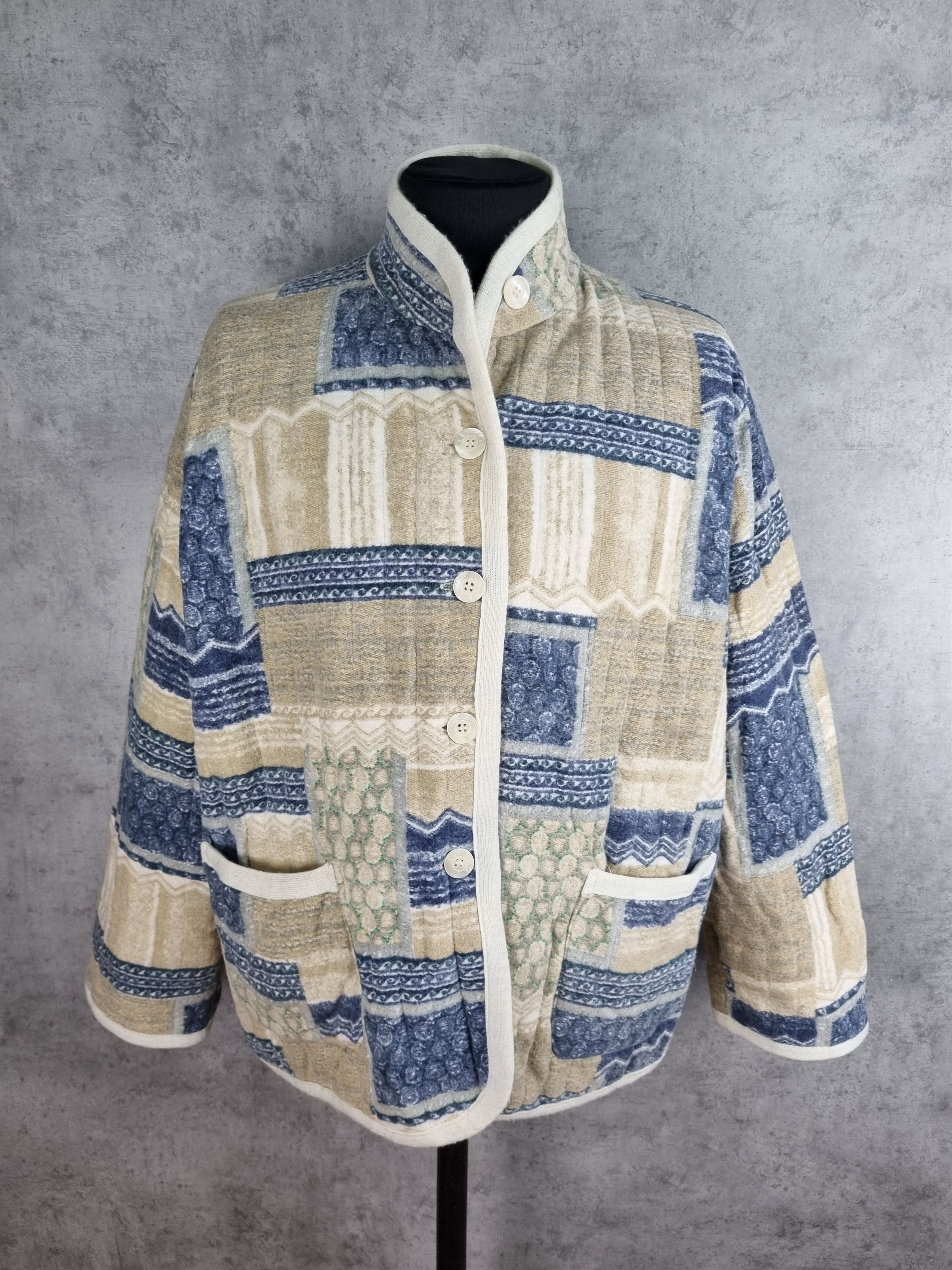 Japanese Brand × Vintage Vintage KIMONO Quilted Jacket Patchwork KAPITAL style Size US L / EU 52-54 / 3 - 1 Thumbnail