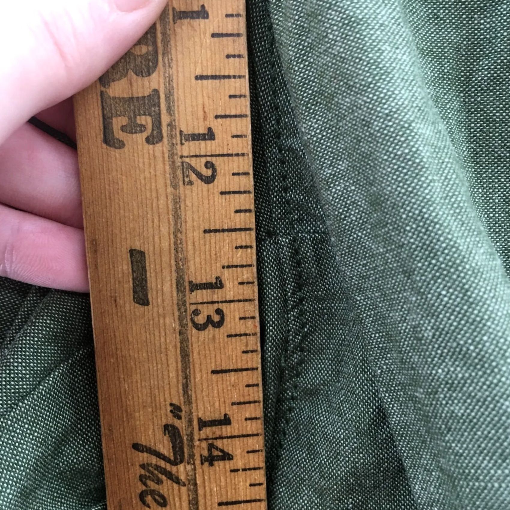 Vintage Goodfellow & Co Linden Chino Shorts Mens 42 Green Cotton Casual Zip Fly Size US 42 / EU 58 - 7 Thumbnail