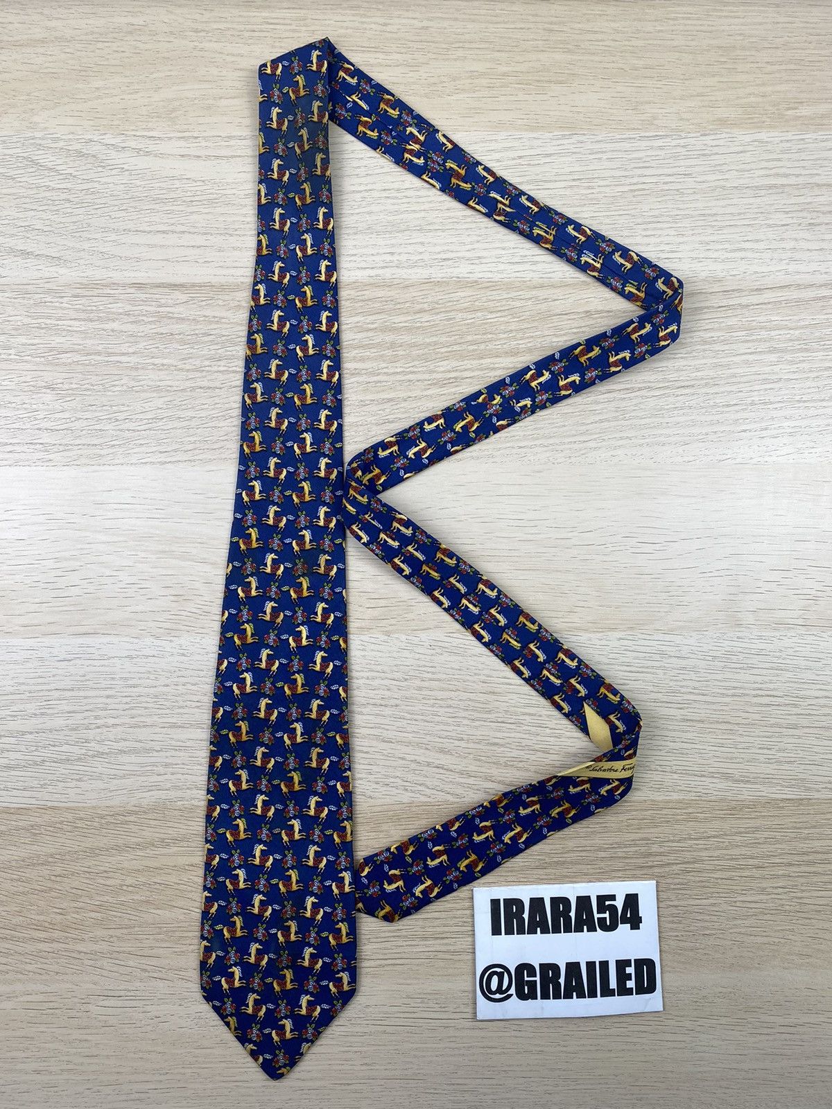 Salvatore Ferragamo Salvatore Ferragamo Silk Tie T83 Size ONE SIZE - 2 Thumbnail
