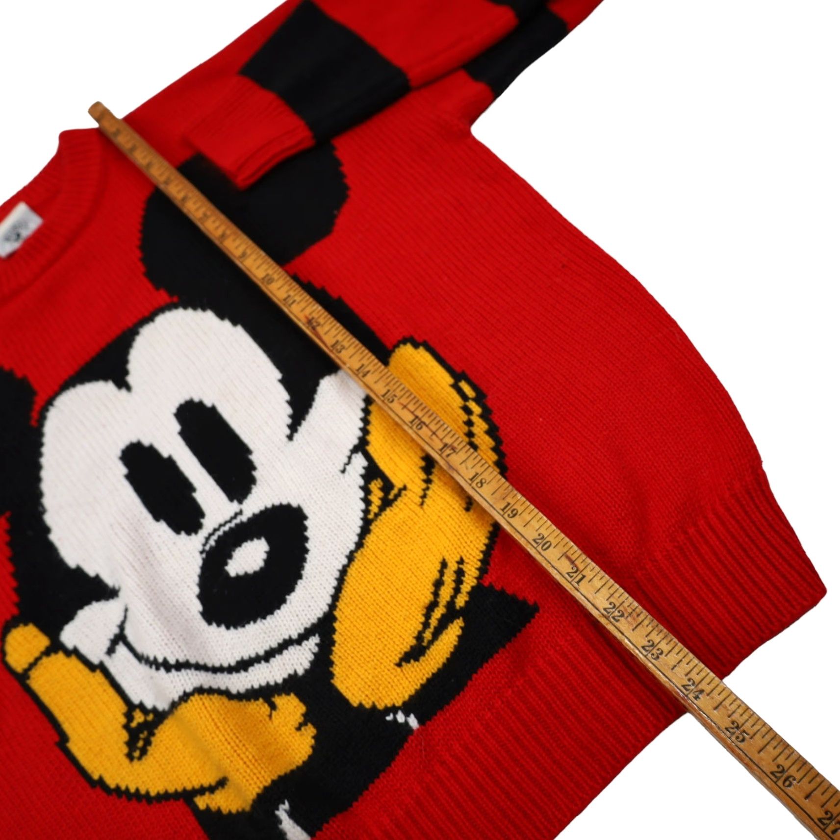Vintage VINTAGE Mickey Mouse Mens Small Knit Sweater Red Hoodie? Size US S / EU 44-46 / 1 - 6 Thumbnail