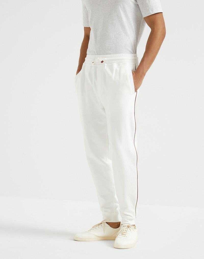 Brunello Cucinelli o1y0526 Jogger & Sweatpant in White Size US 36 / EU 52 - 1 Thumbnail