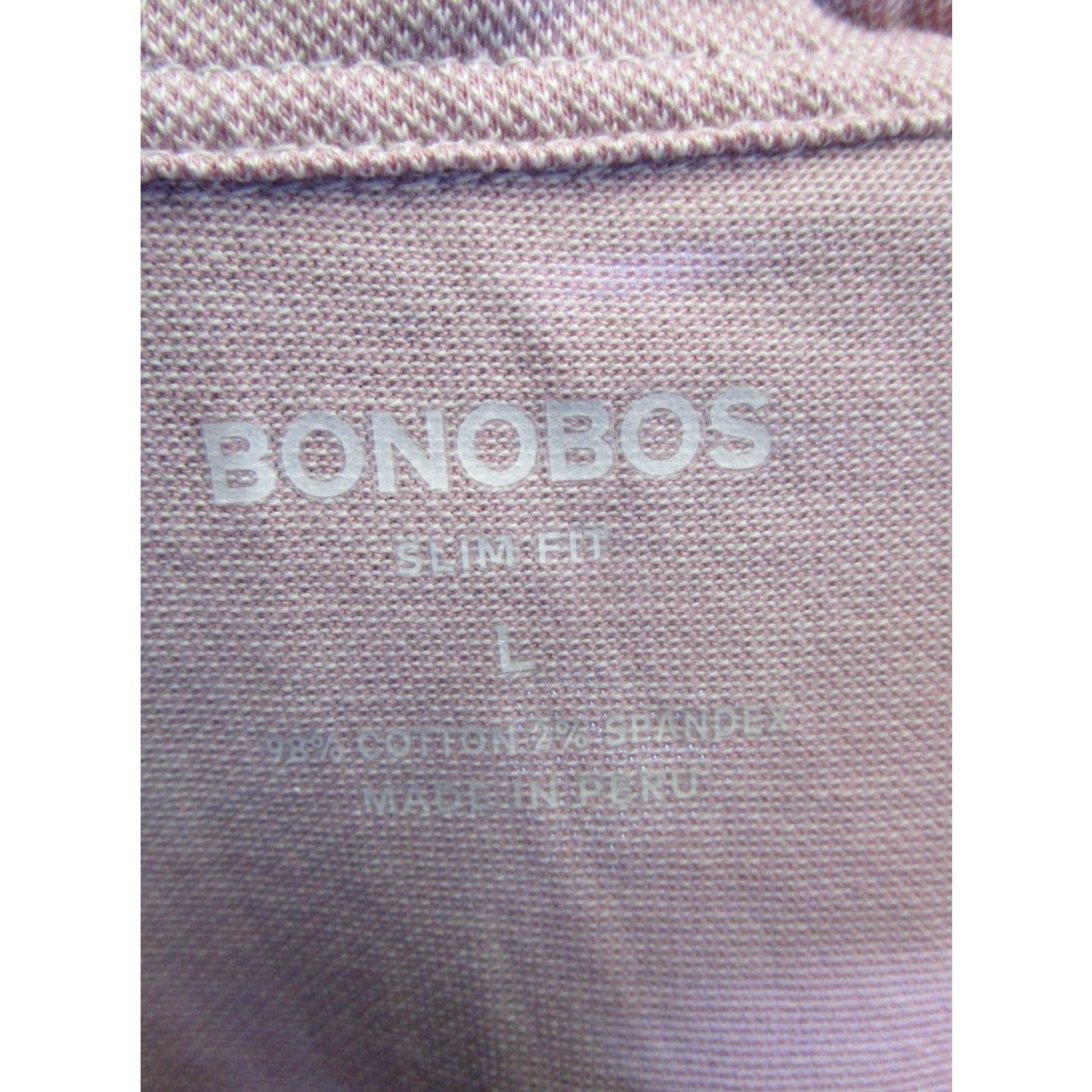 Bonobos Bonobos Polo Shirt Mens Large Pink Cotton Golf Shirt Size US L / EU 52-54 / 3 - 3 Thumbnail