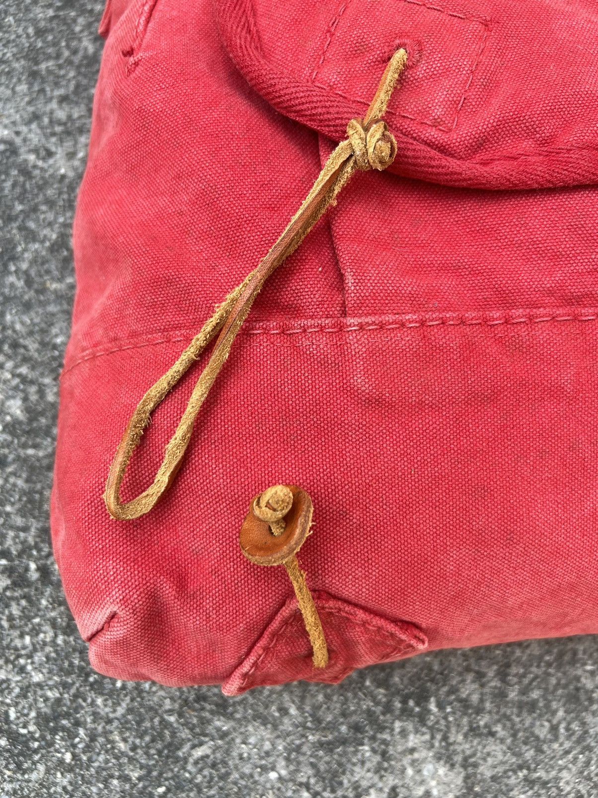 45rpm Vintage 45rpm Japan Fade Red Duck Cotton Messenger Bag Size ONE SIZE - 14 Thumbnail