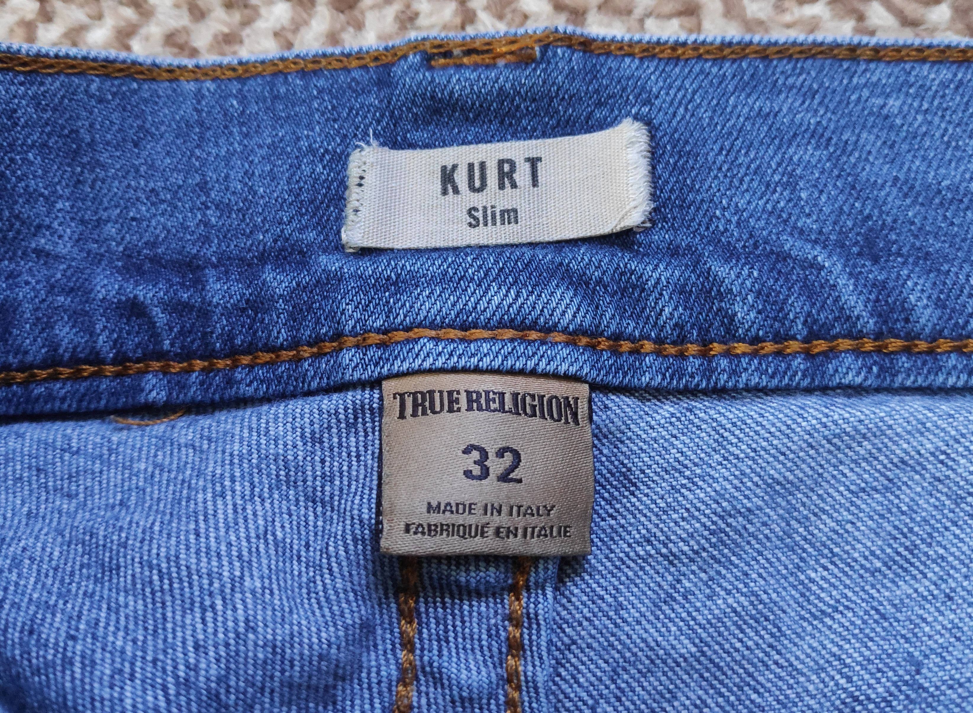 True Religion True Religion Kurt Slim Denim Jeans Distressed made in Italy Size US 32 / EU 48 - 14 Thumbnail