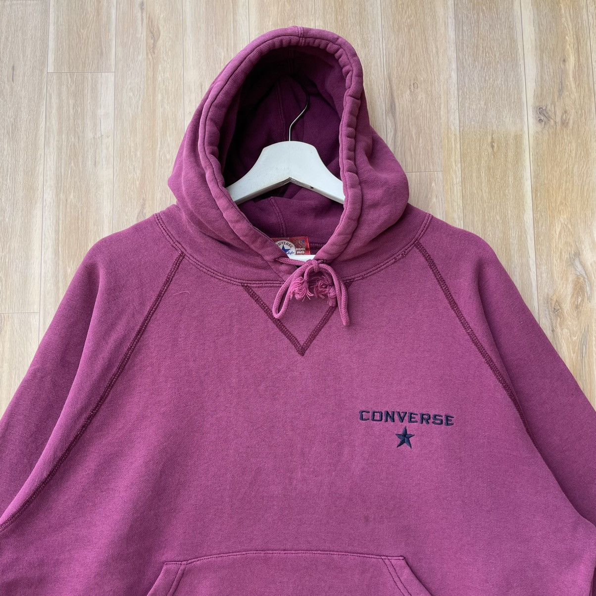 Converse × Vintage Vintage Converse Hoodie Pullover Size US M / EU 48-50 / 2 - 2 Thumbnail