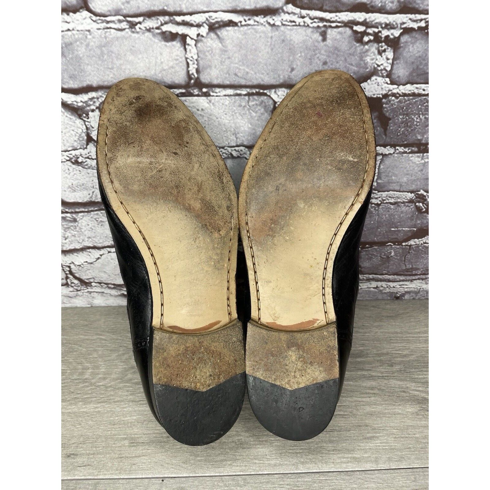 Mezlan MEZLAN HAVANA Black Leather Wingtip Tassel Loafers Shoes Men Size US 10.5 / EU 43-44 - 17 Thumbnail