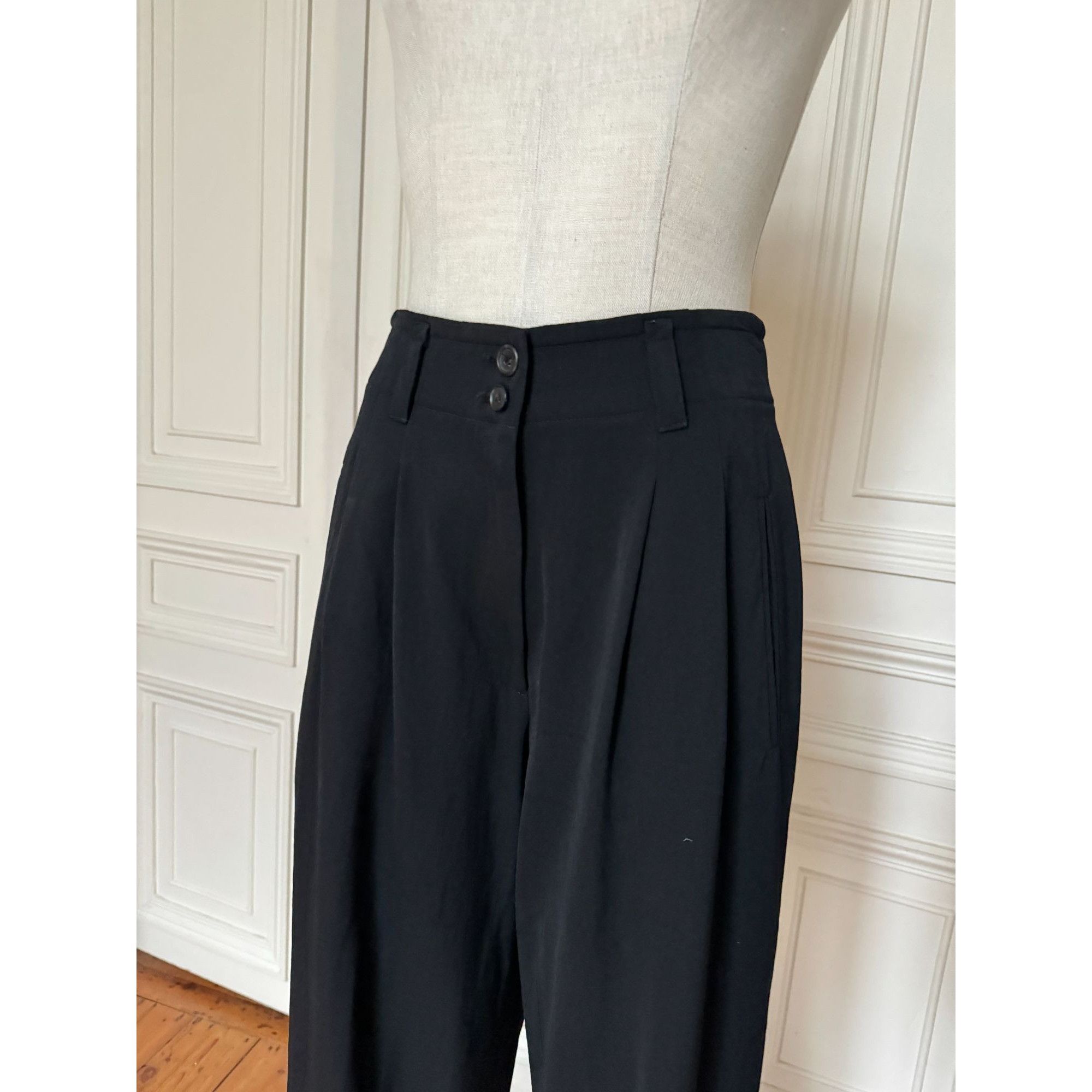 Jil Sander 1980s Black Wool Pants Suit Size S / US 4 / IT 40 - 8 Thumbnail