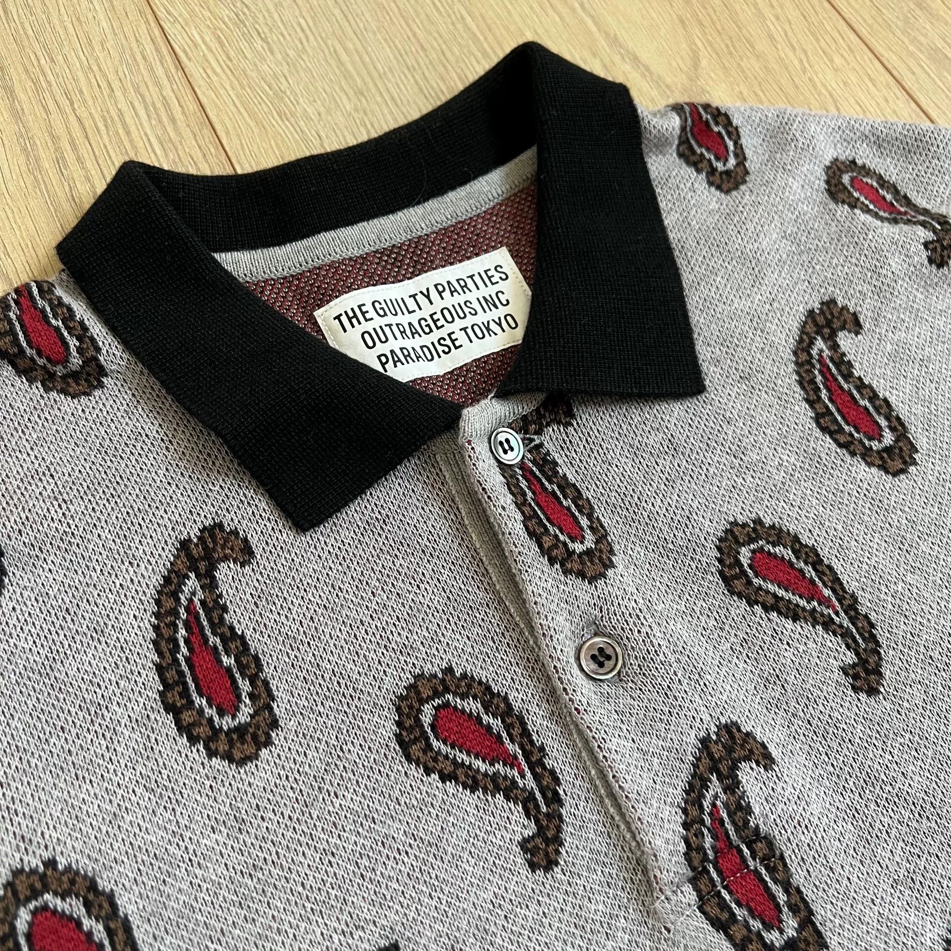 Wacko Maria Wacko Maria Leopard knit polo | Grailed