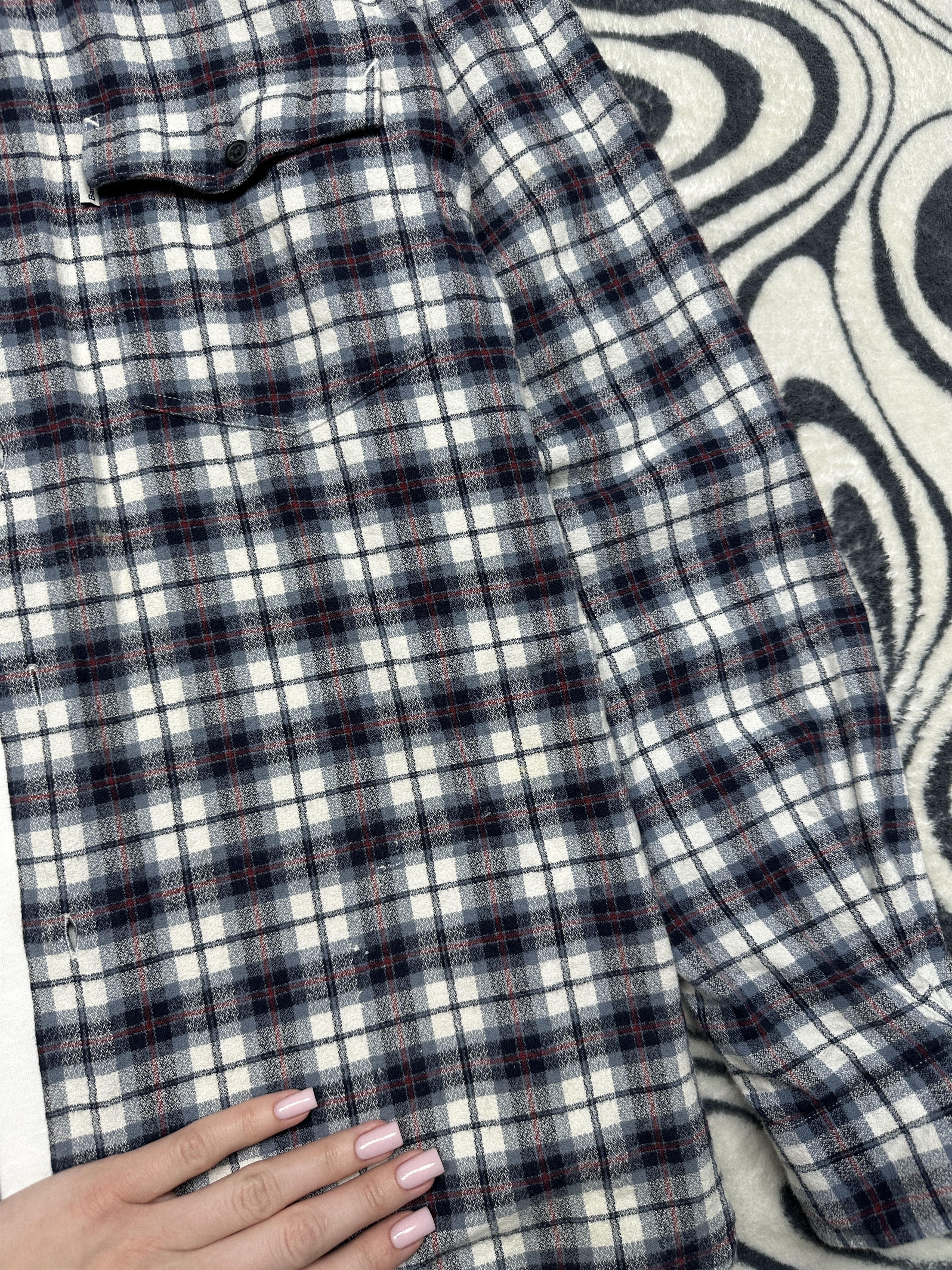 Barbour Barbour Mens Whitehall Flannel Plaid Shirt Size US XL / EU 56 / 4 - 4 Thumbnail