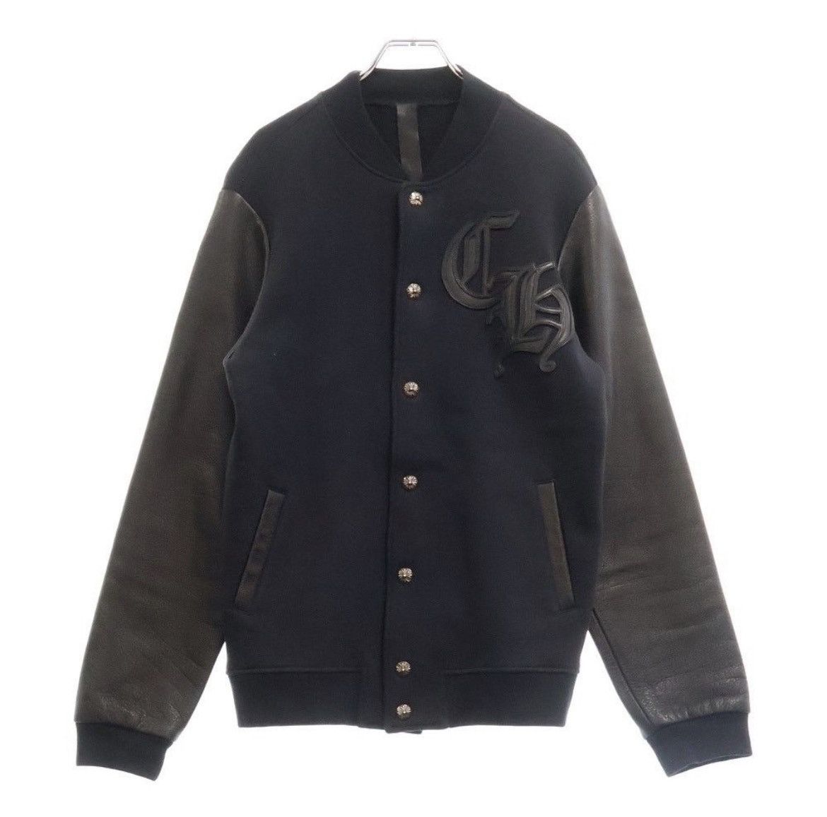 Chrome Hearts CHROME HEARTS Black Letterman Jacket Blouson Size US M / EU 48-50 / 2 - 1 Thumbnail