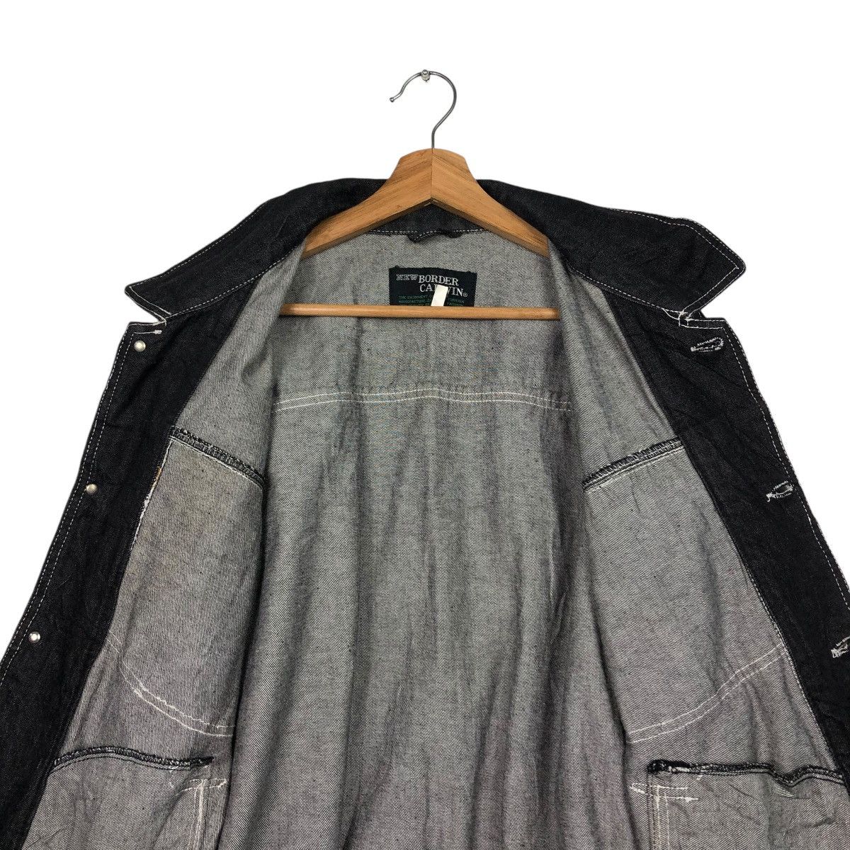 Japanese Brand 🔥VINTAGE CHORE BOMBER JACKET BORDER CARWIN ISSEY MIYAKE Size US M / EU 48-50 / 2 - 16 Thumbnail