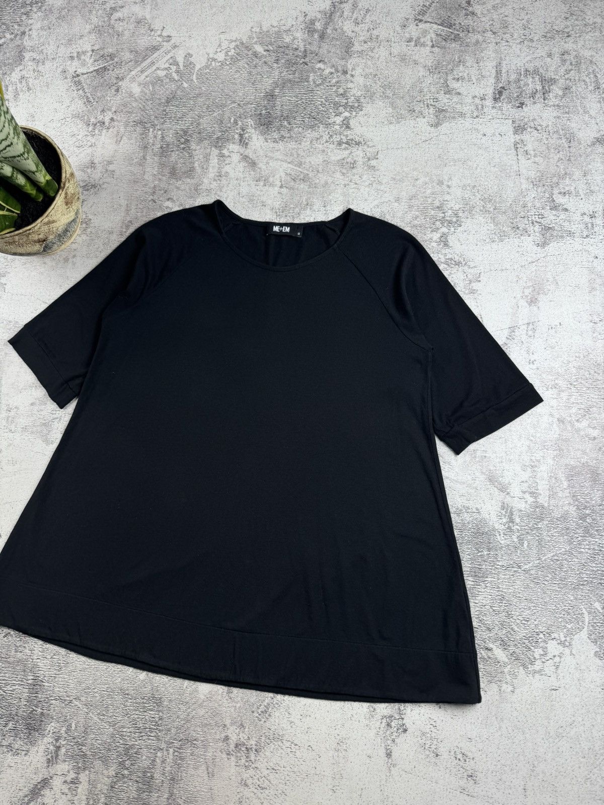 ME+EM 2 Dresses ME+EM Women’s Relaxed Fit T-Midi Casual Shirt Tunic Black Navy 12 Size Size XL / US 12-14 / IT 48-50 - 9 Thumbnail