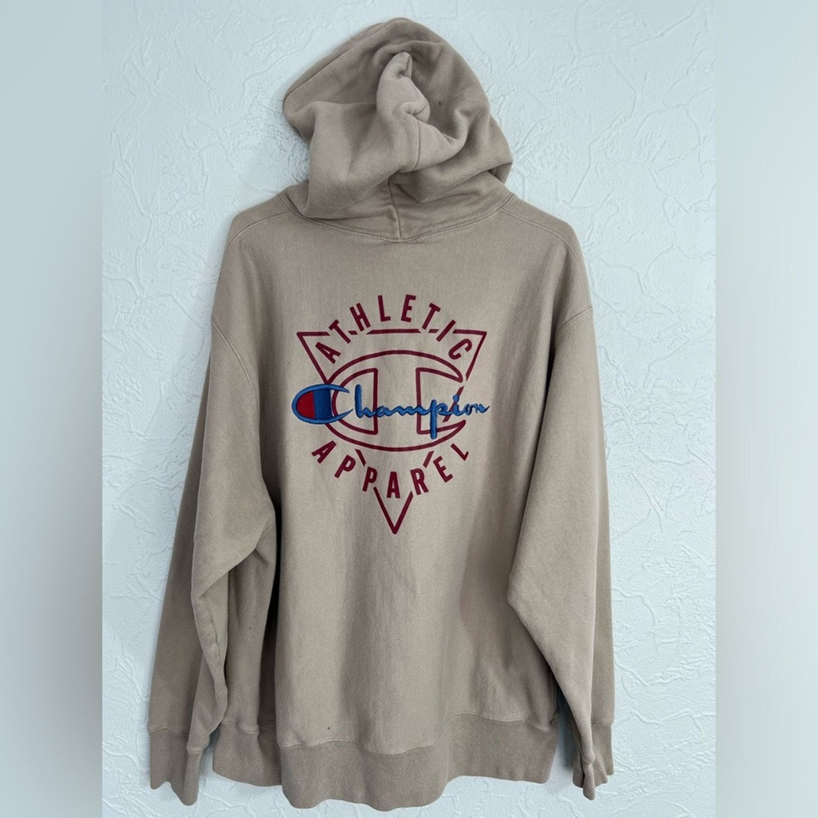 Champion Champion Reverse Weave Stacked Heritage Embroidered Hoodie Size US XL / EU 56 / 4 - 4 Thumbnail