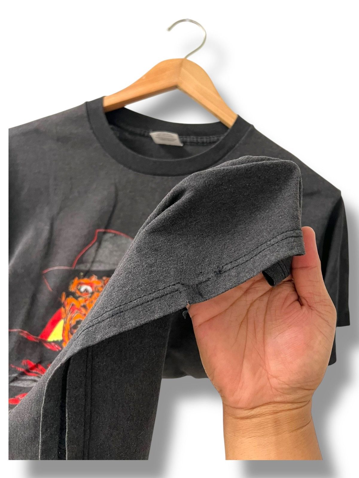 Star Of Hollywood VINTAGE 80s FREDDY KRUEGER A NIGHTMARE 4 HORROR MOVIE SHIRT Size US L / EU 52-54 / 3 - 10 Thumbnail