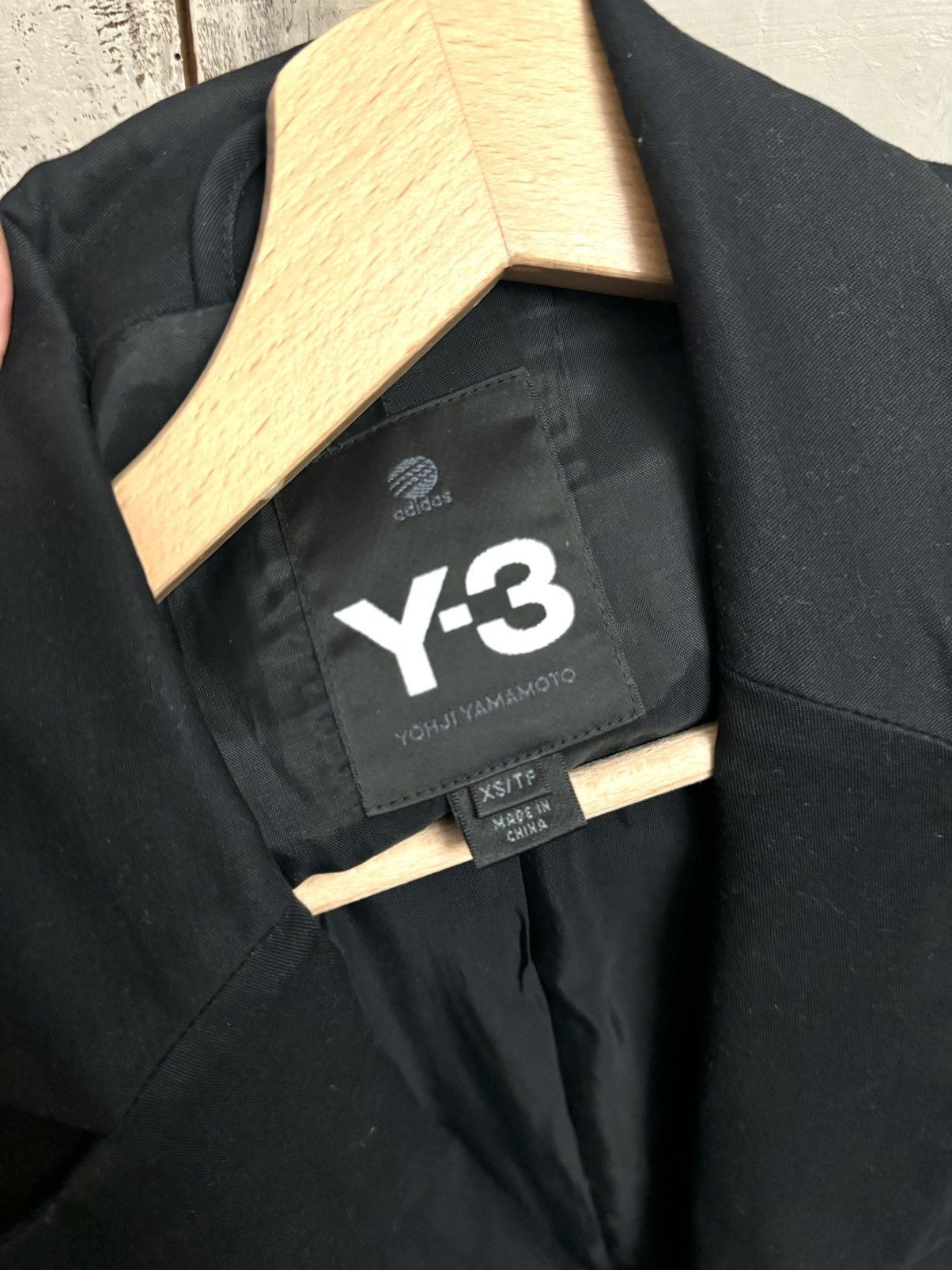 ジャケット・アウター Y's yohji yamamoto cotton black jacket 3 clothing eyewear men cups - Black Jacket with logo Y - 3 Yohji