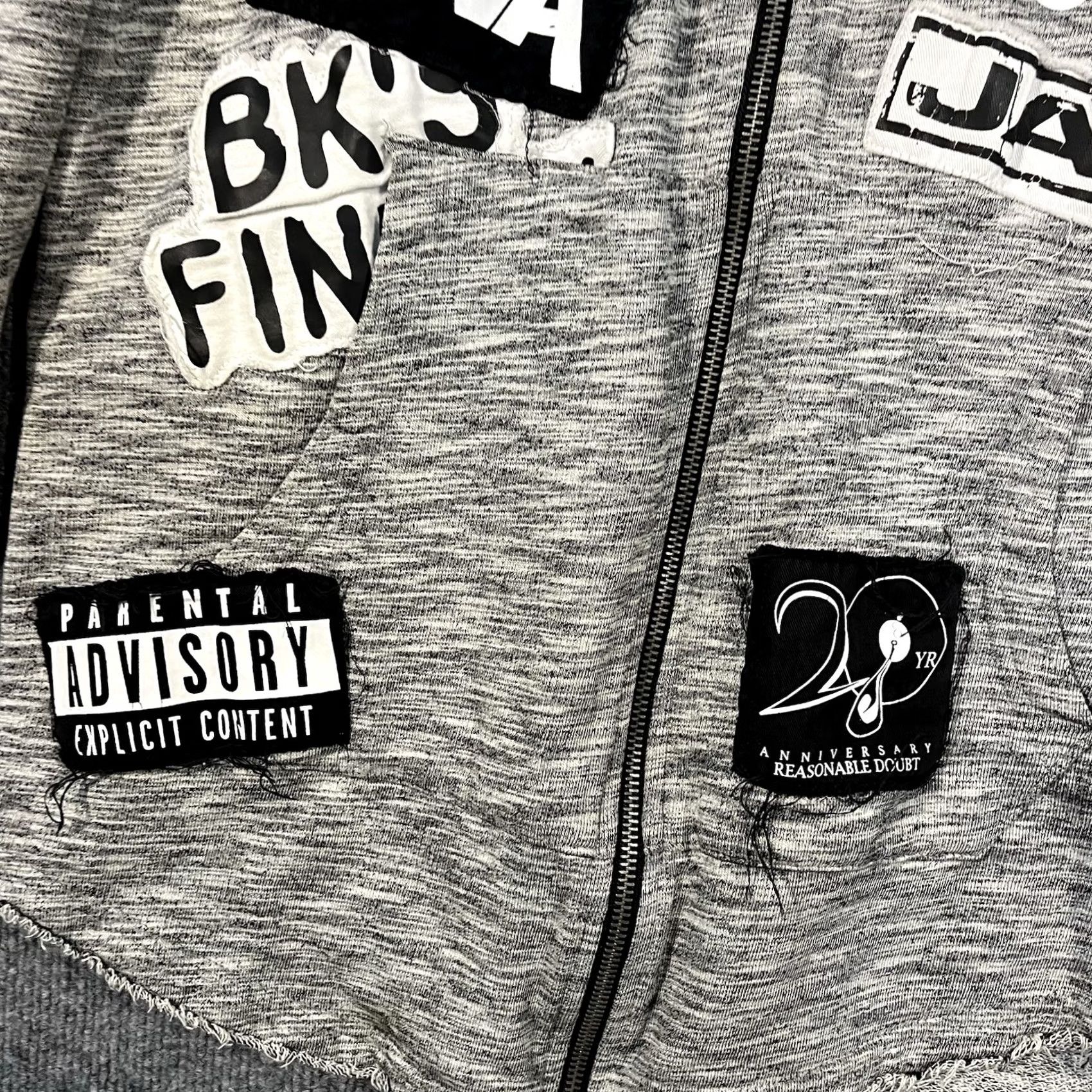 Vintage Jay-Z Hoodie Mens Large Reasonable Doubt 20 Year Anniversary Roc-A-Fella Record Size US L / EU 52-54 / 3 - 4 Thumbnail