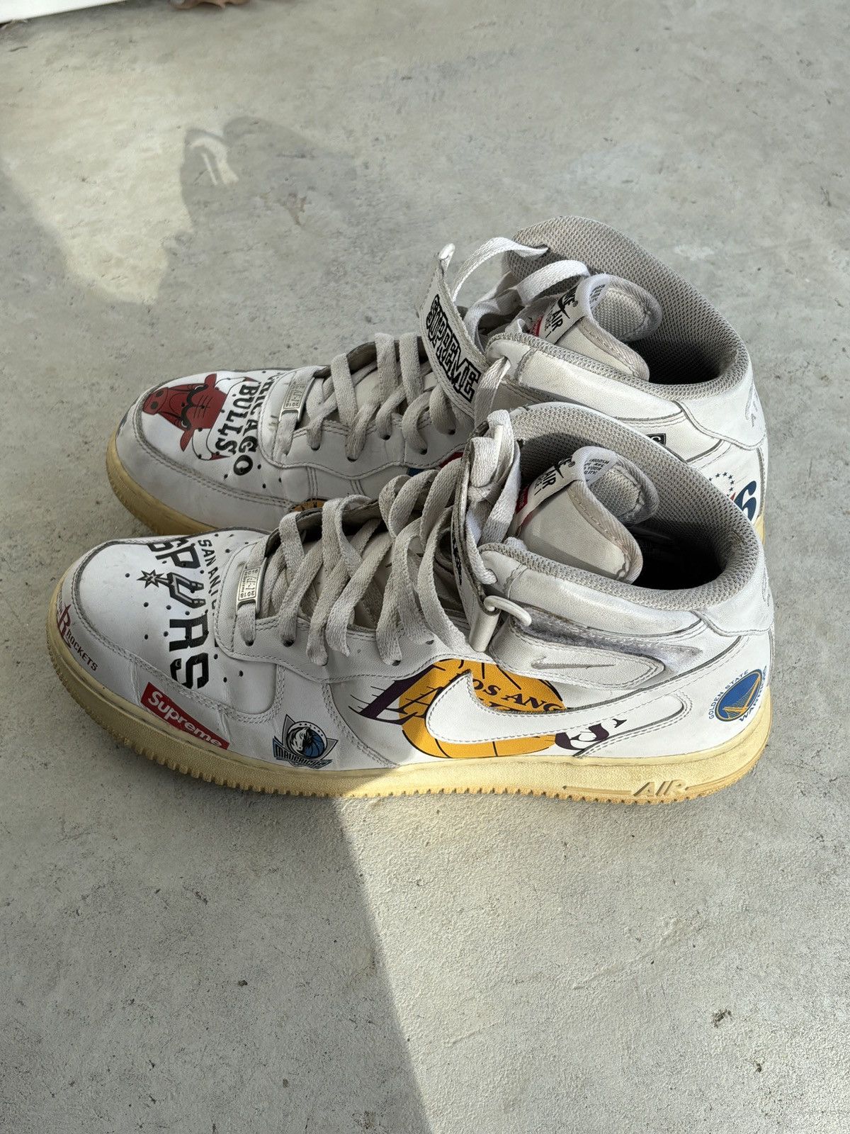 Nike × Supreme Supreme Air Force 1 Mid '07 NBA Size US 11.5 / EU 44-45 - 5 Thumbnail