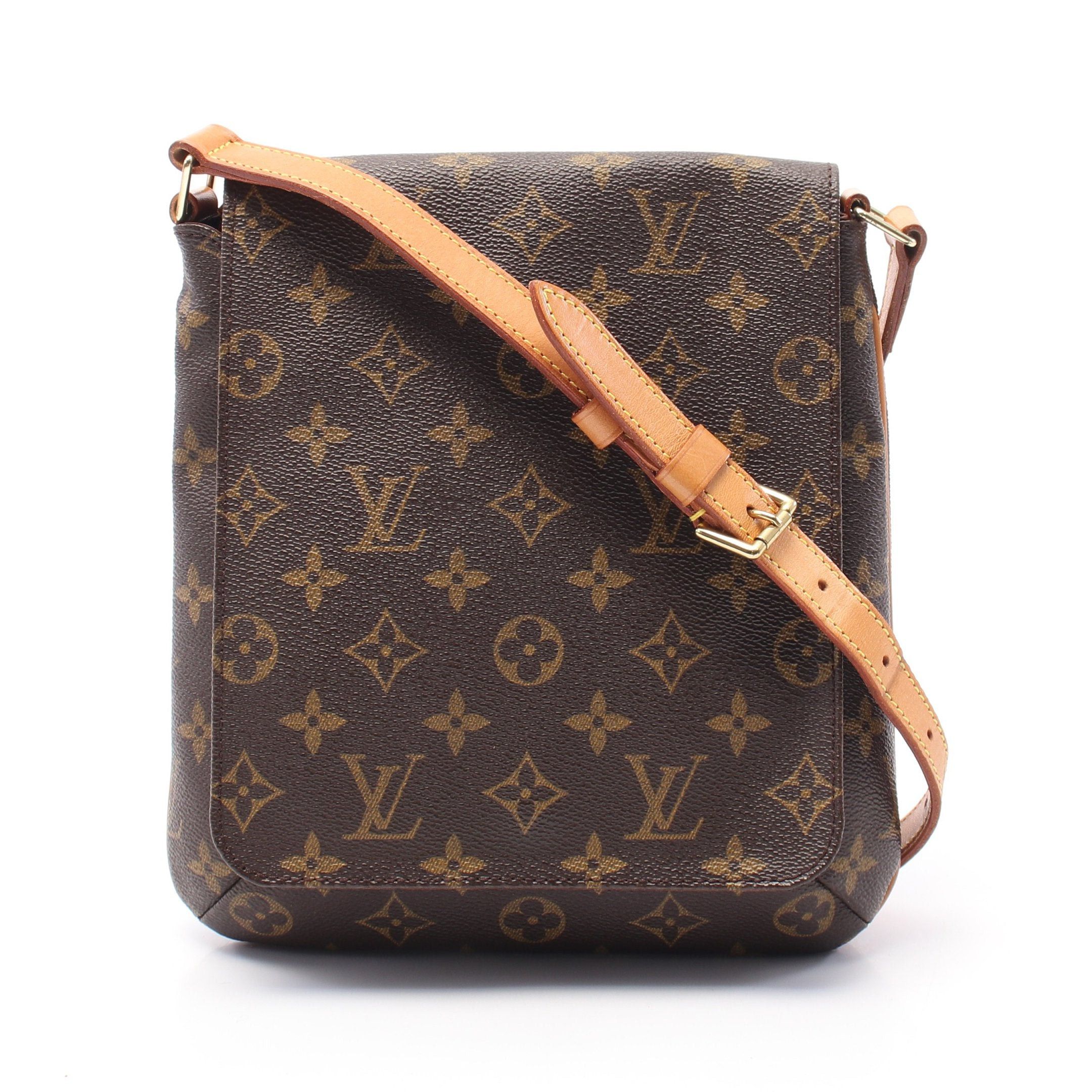 Louis Vuitton Louis Vuitton Musette Salsa Short Strap Monogram Shoulder Bag Leather Brown Size ONE SIZE - 1 Thumbnail