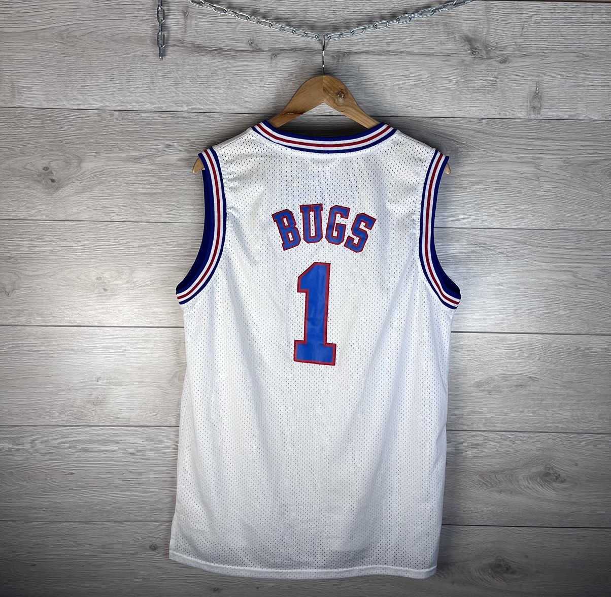 Champion MENS VINTAGE JERSEY TUNE SQUAD CHAMPION BOGS #1 🇺🇸 Size US L / EU 52-54 / 3 - 2 Thumbnail